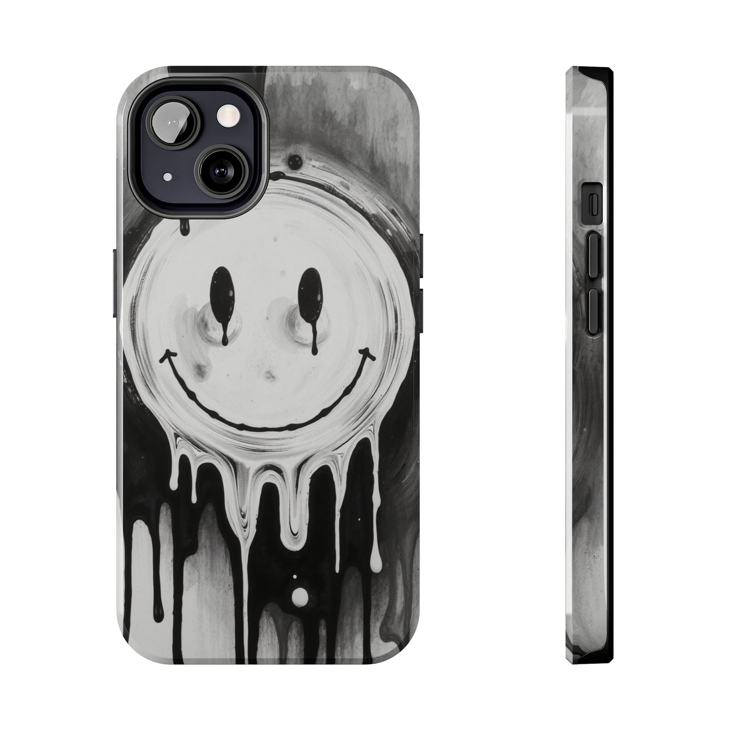 Dripping Smiley Tough Phone Case - Stylish & Durable Protection