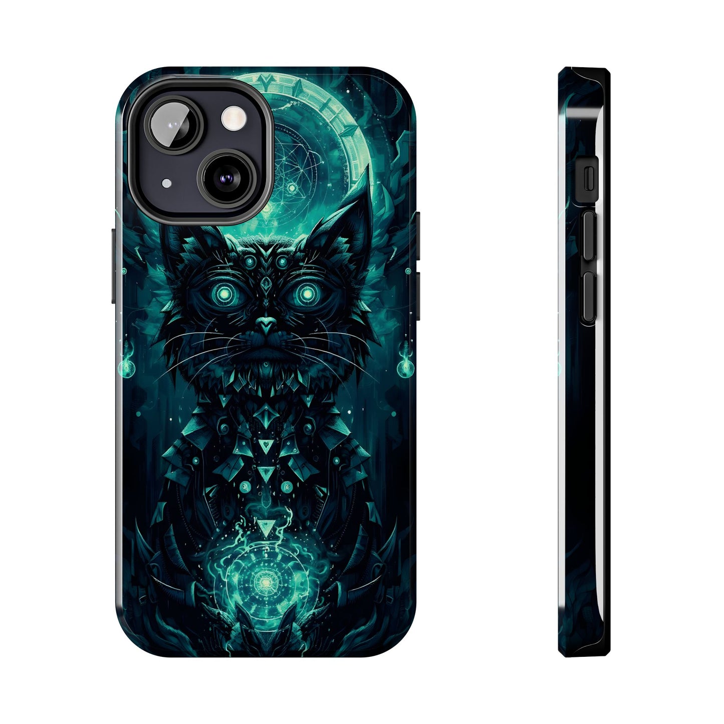 Mystical Dark Cat Phone Case - Tough Protective Cover for Cat Lovers - for iPhone