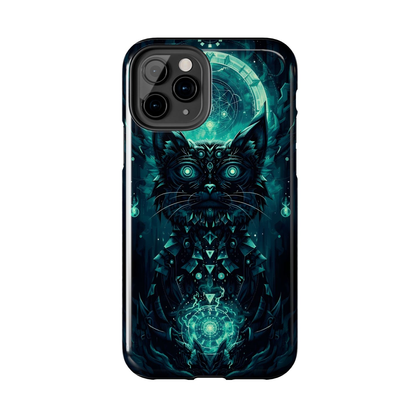 Mystical Dark Cat Phone Case - Tough Protective Cover for Cat Lovers - for iPhone