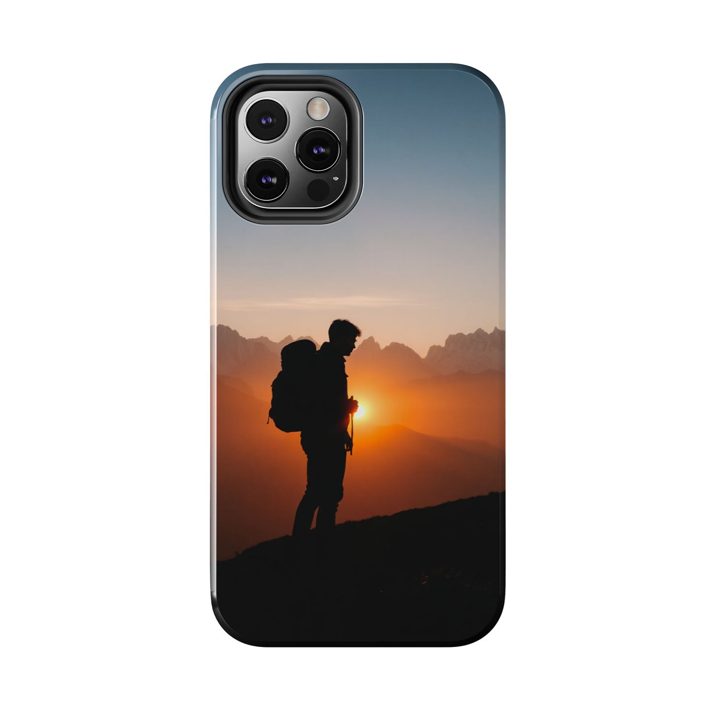 Explorer Adventure Sunset Mountain iPhone Case