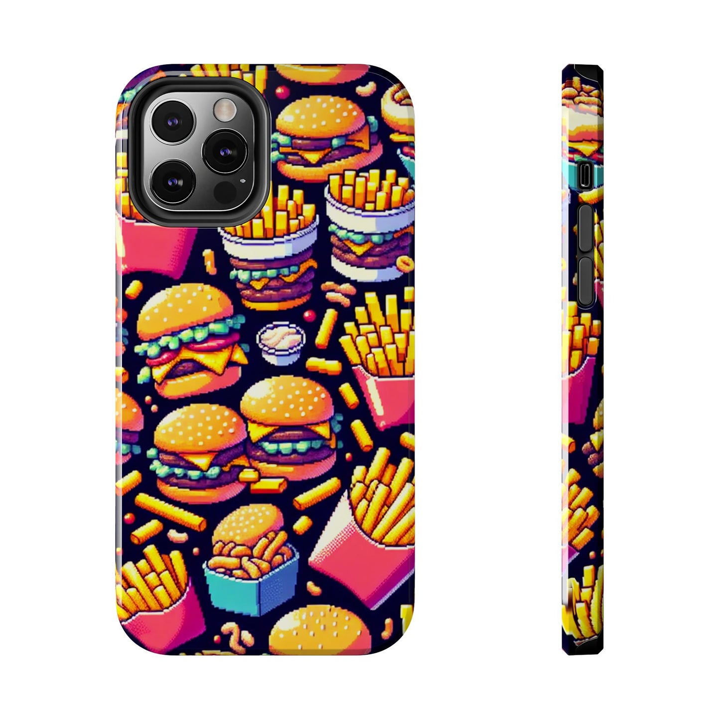 Retro Fast Food Phone Case - Tough and Durable - for iPhone