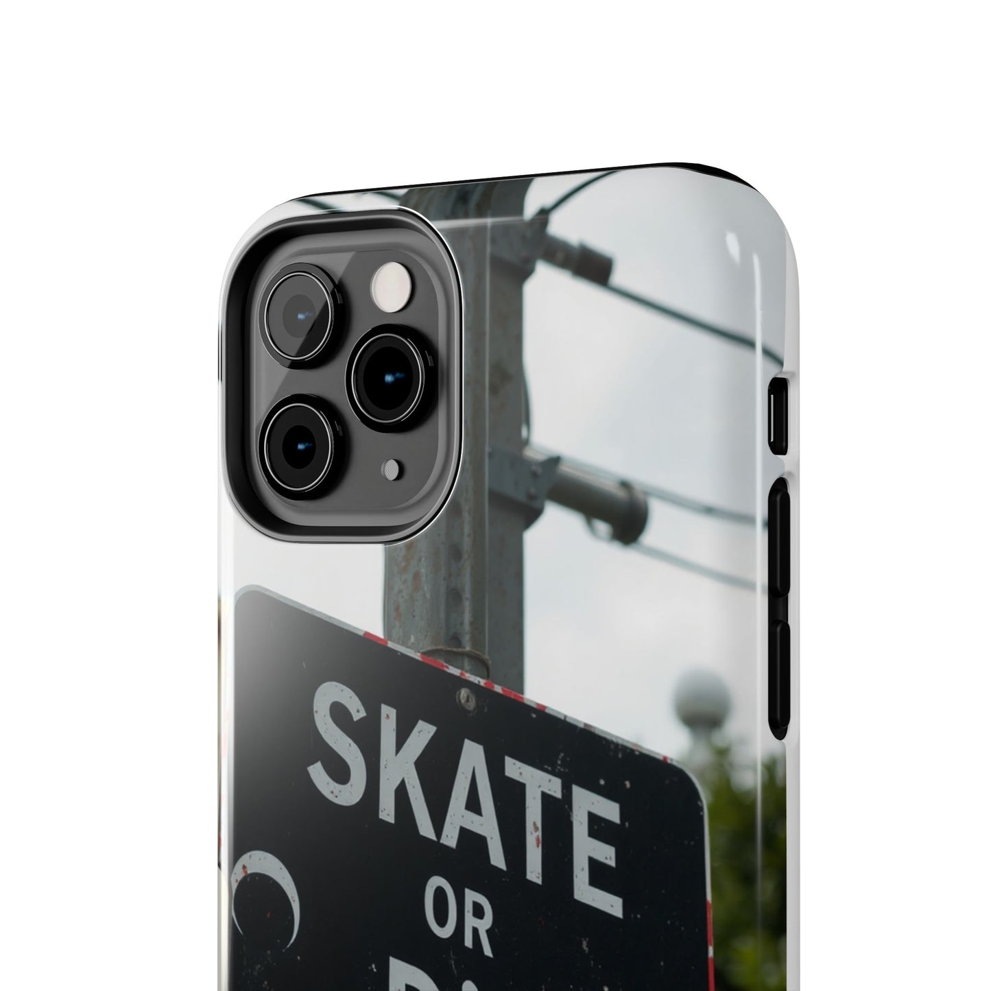 Black Sign Skate or Die Design - Tough Phone Case for iPhone