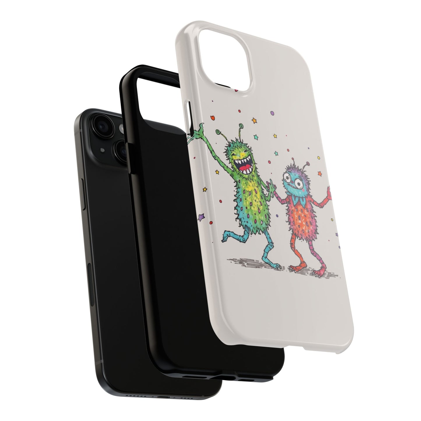 Colorful Monster Tough Phone Case - Fun and Playful Design