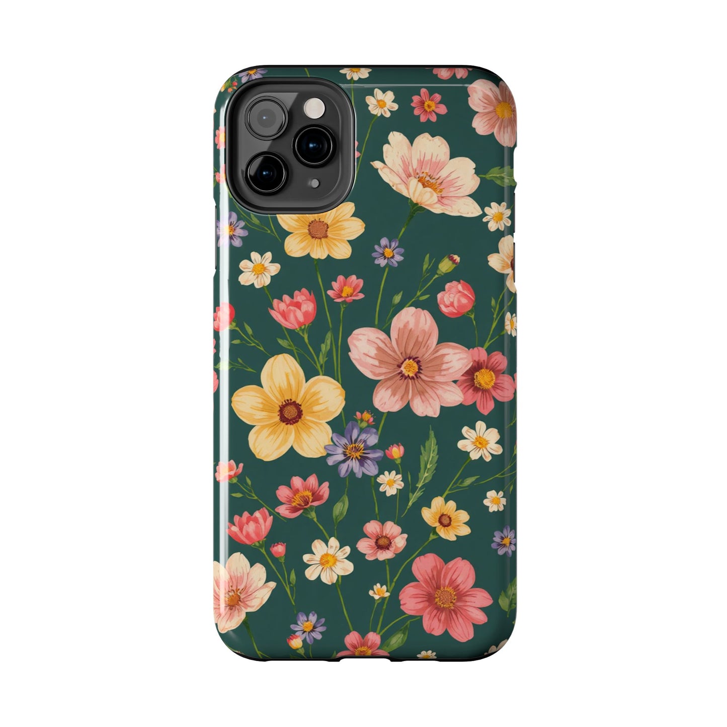 Vintage Spring Flowers Tough Phone Case - Durable Protection for iPhone