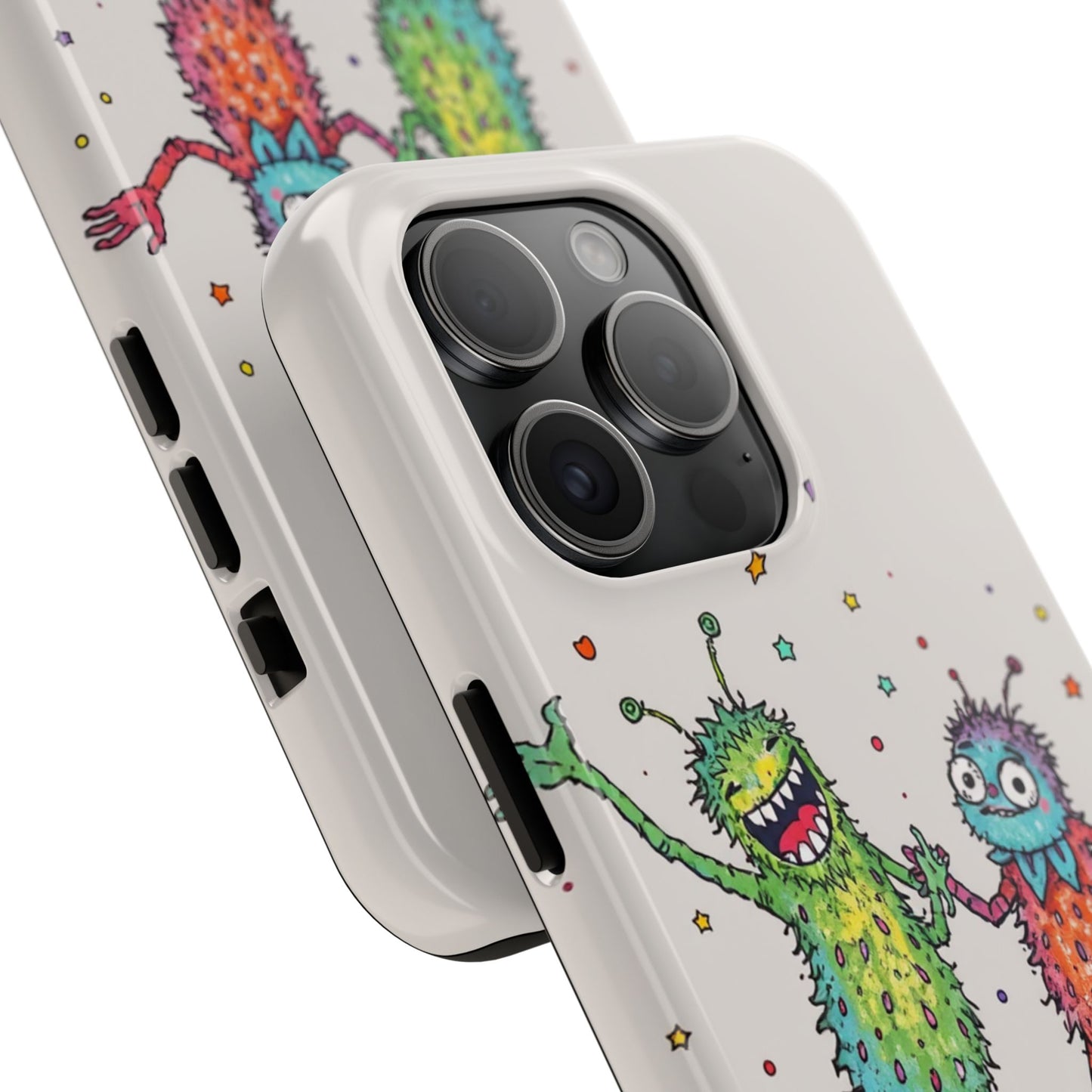 Colorful Monster Tough Phone Case - Fun and Playful Design