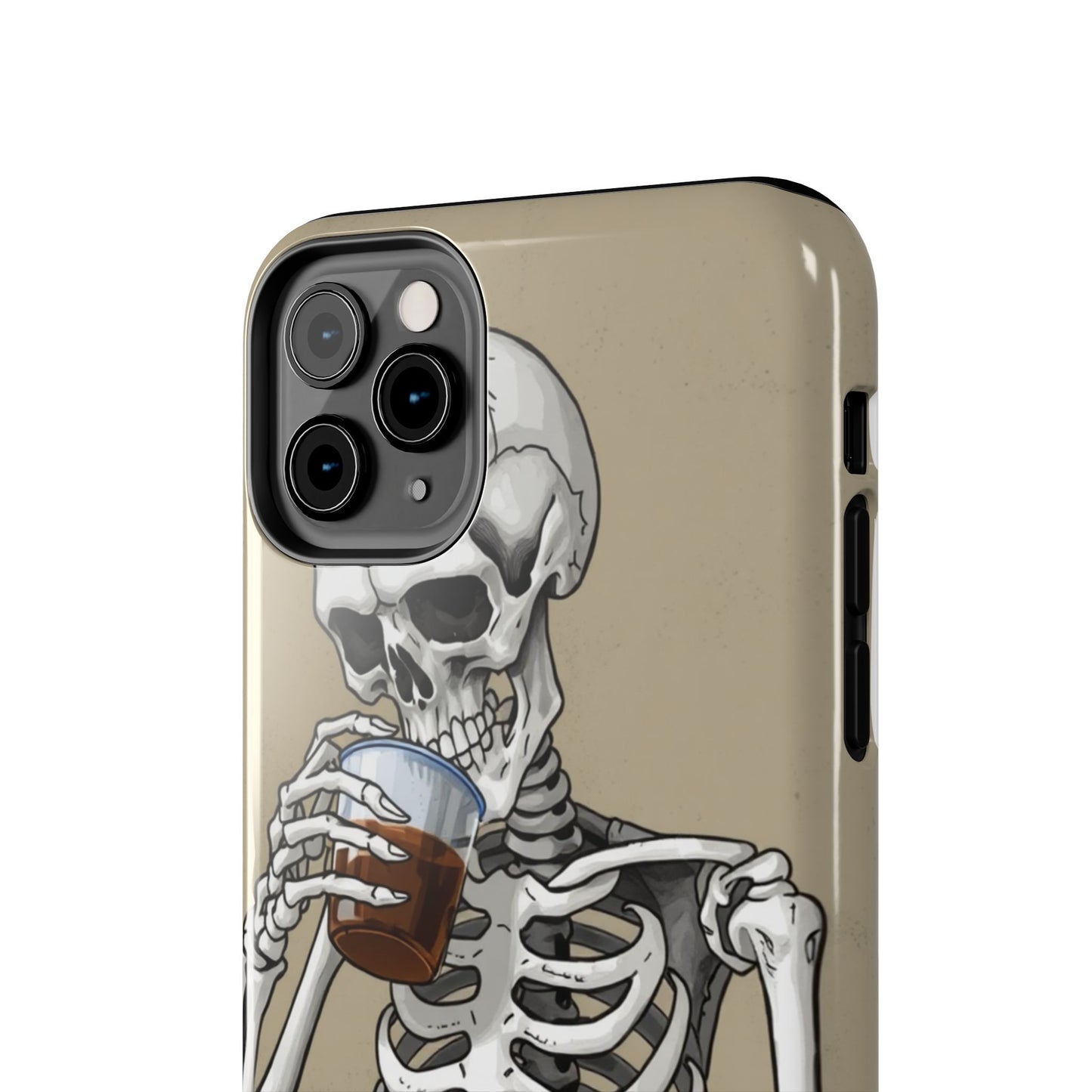 Funny Skeleton Phone Case - 'Same Soul, Different Day' Tough Cover