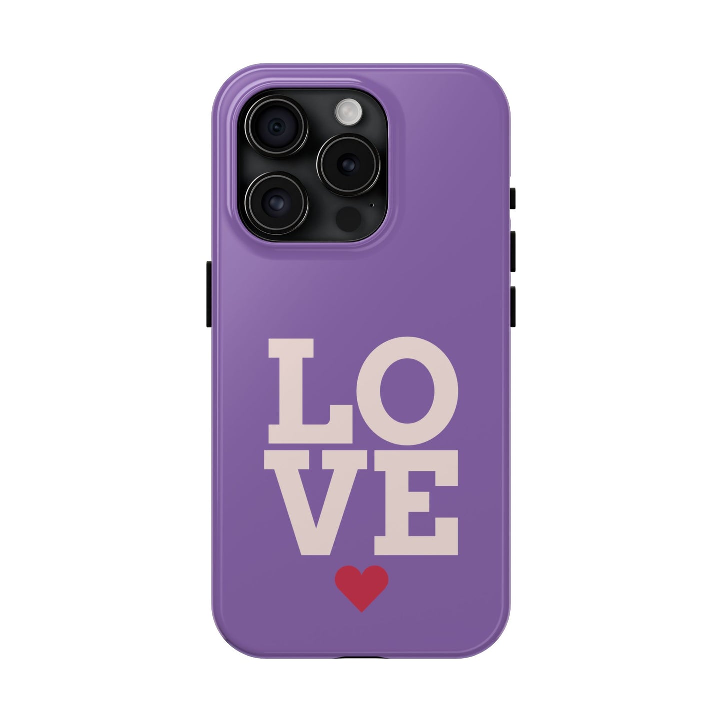 Purple Love Phone Case - Durable & Stylish Tough Case - for iPhone