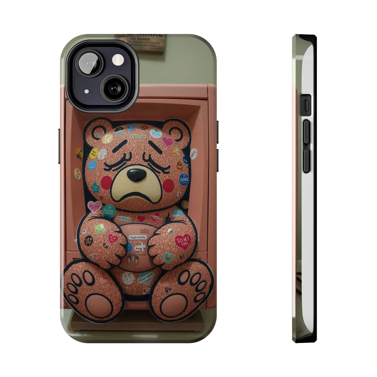 Cute Bear Tough Phone Case - Durable Protection with Fun Design