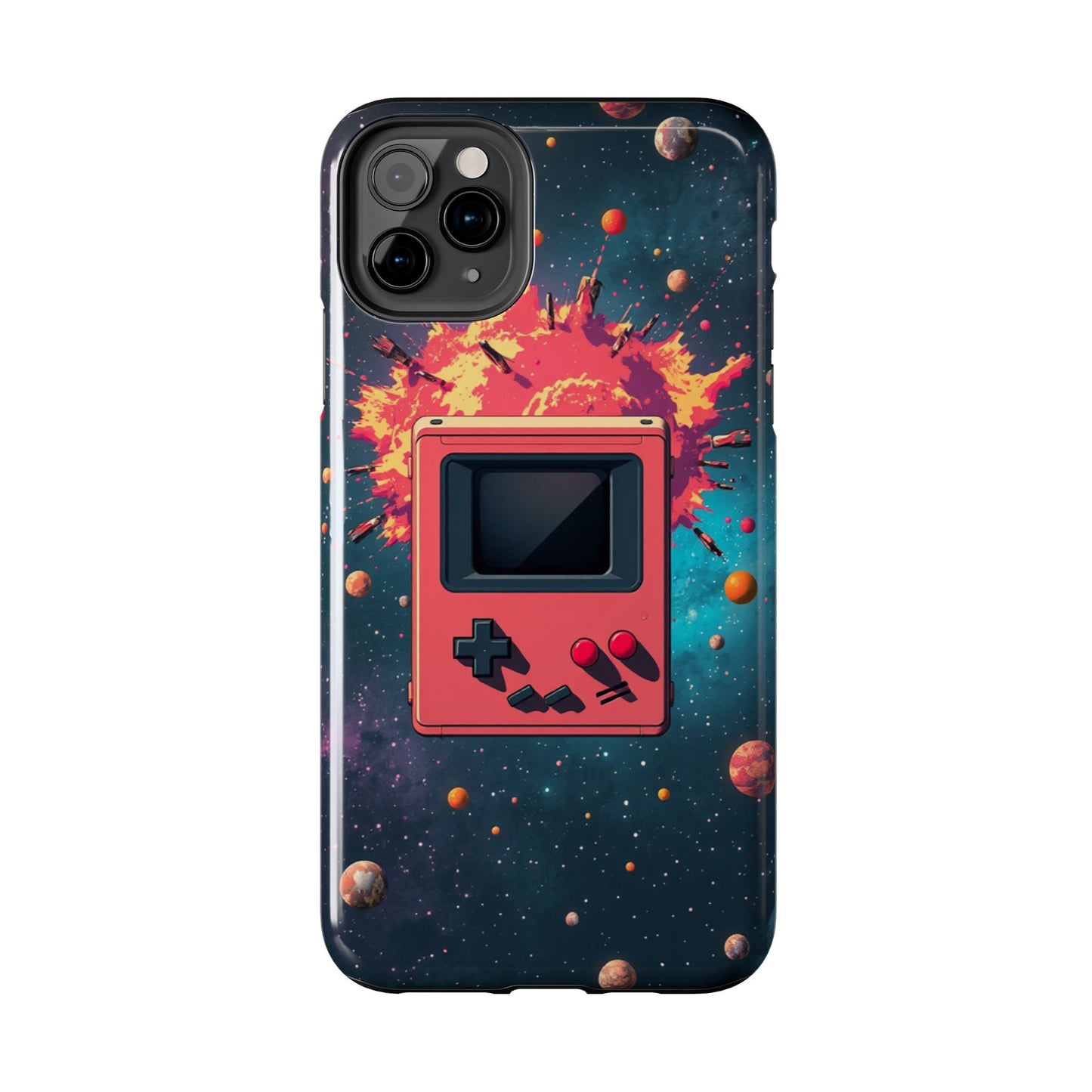 Retro Gaming Tough Phone Case - Space Adventure Design