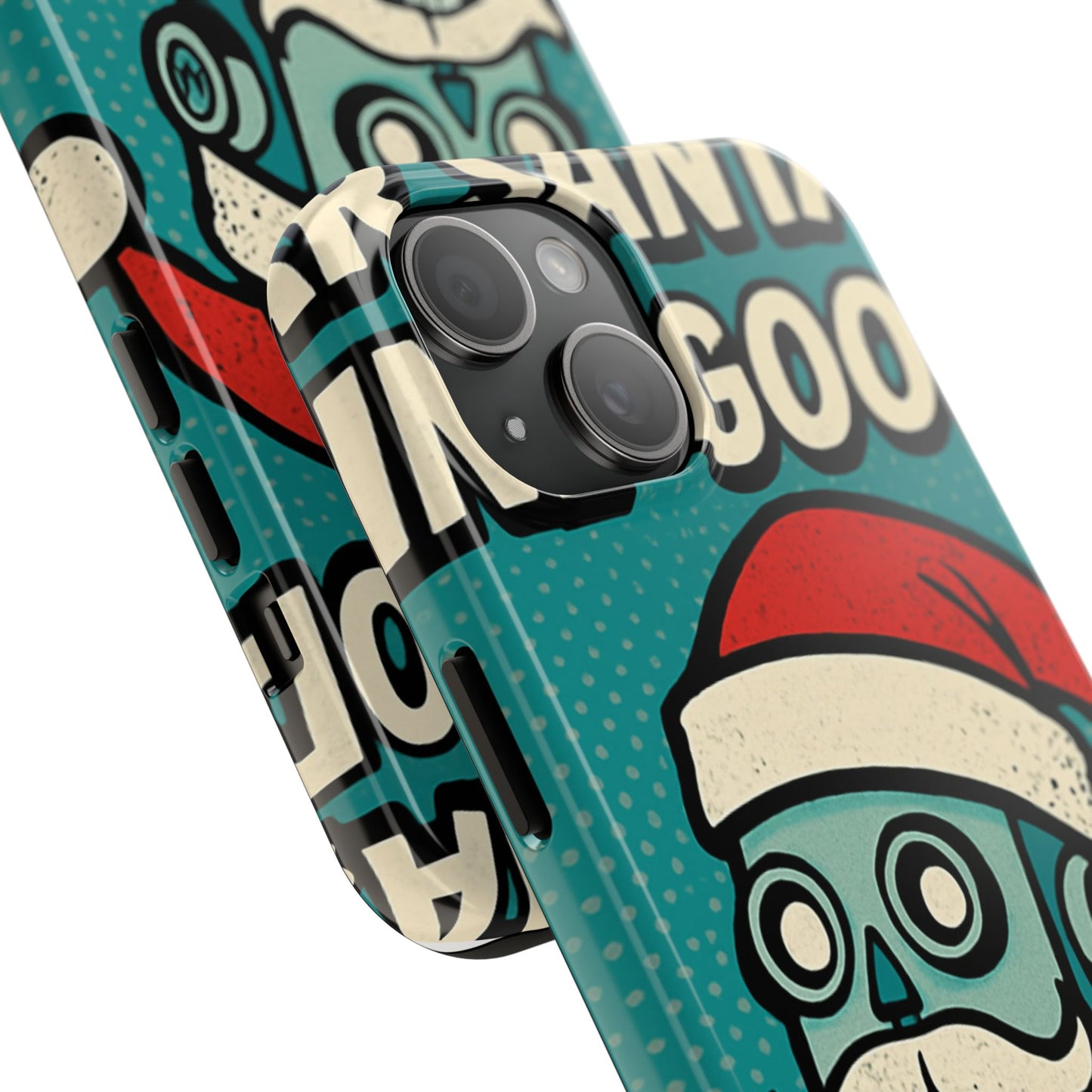 Santa Robot Phone Case - Durable Tough Design for Holidays