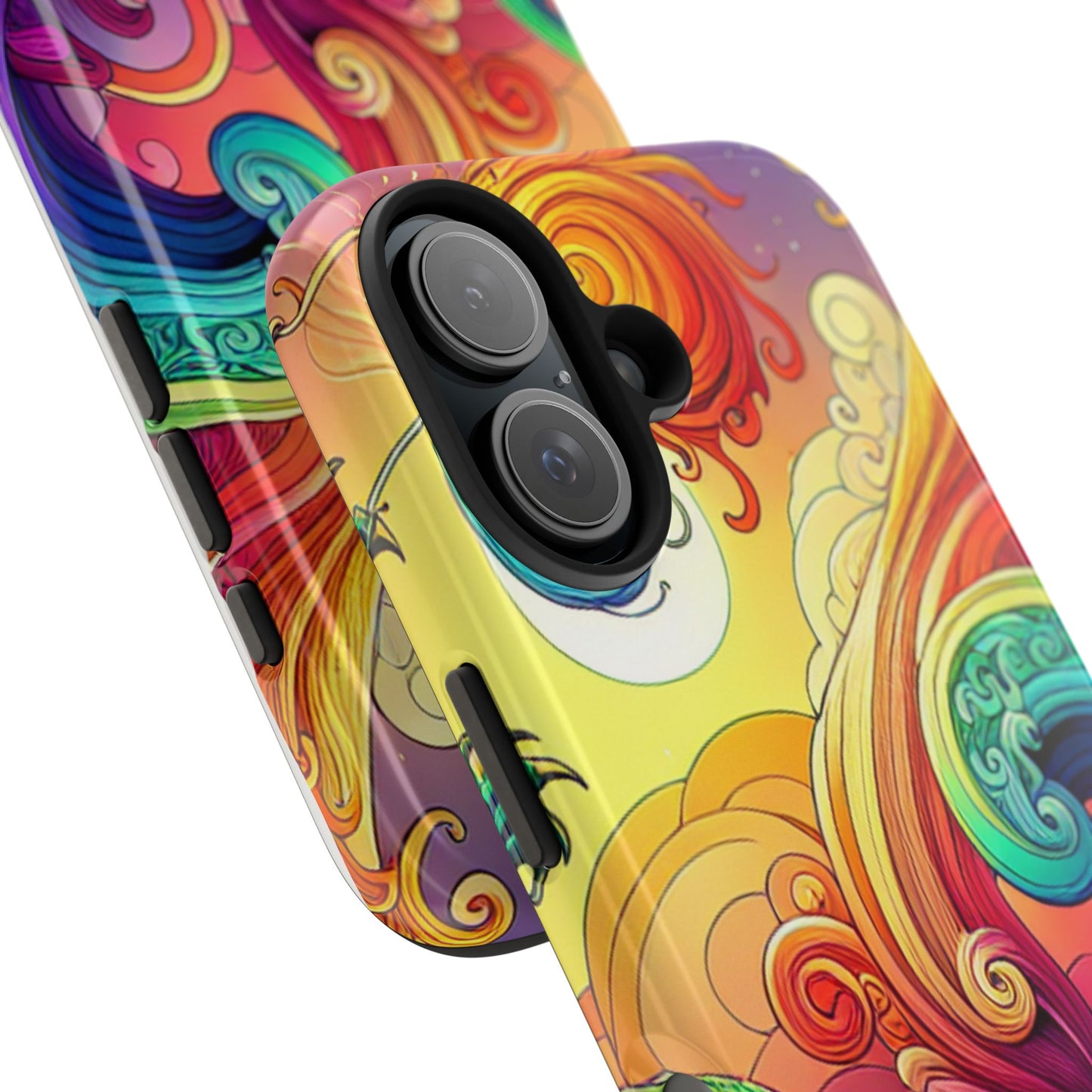 Fantasy Ocean Waves Tough Phone Case - Colorful Protective Cover - for iPhone