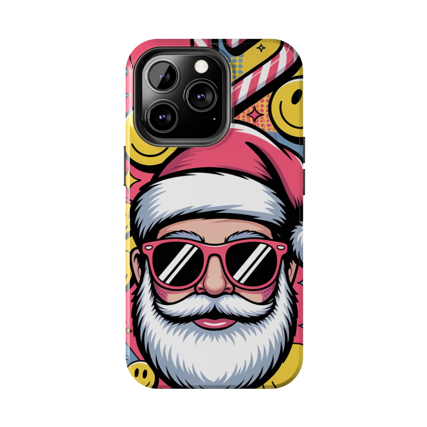 Pop Art Santa Sunglasses Tough Phone Case for Holiday Vibes