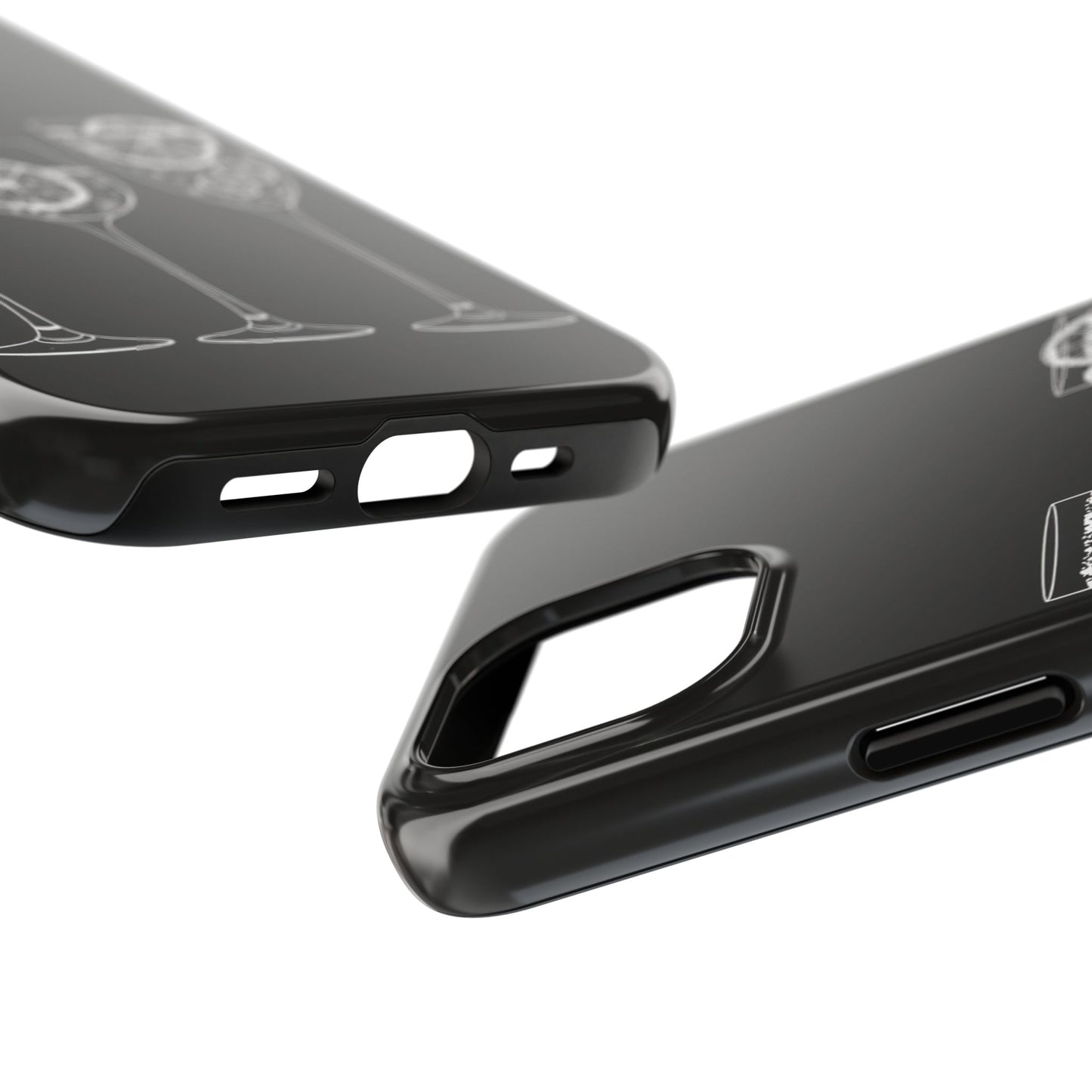 Stylish Tough Phone Cases with Citrus Glass Design, Protective Cases for Parties, Summer Events, and Everyday Use