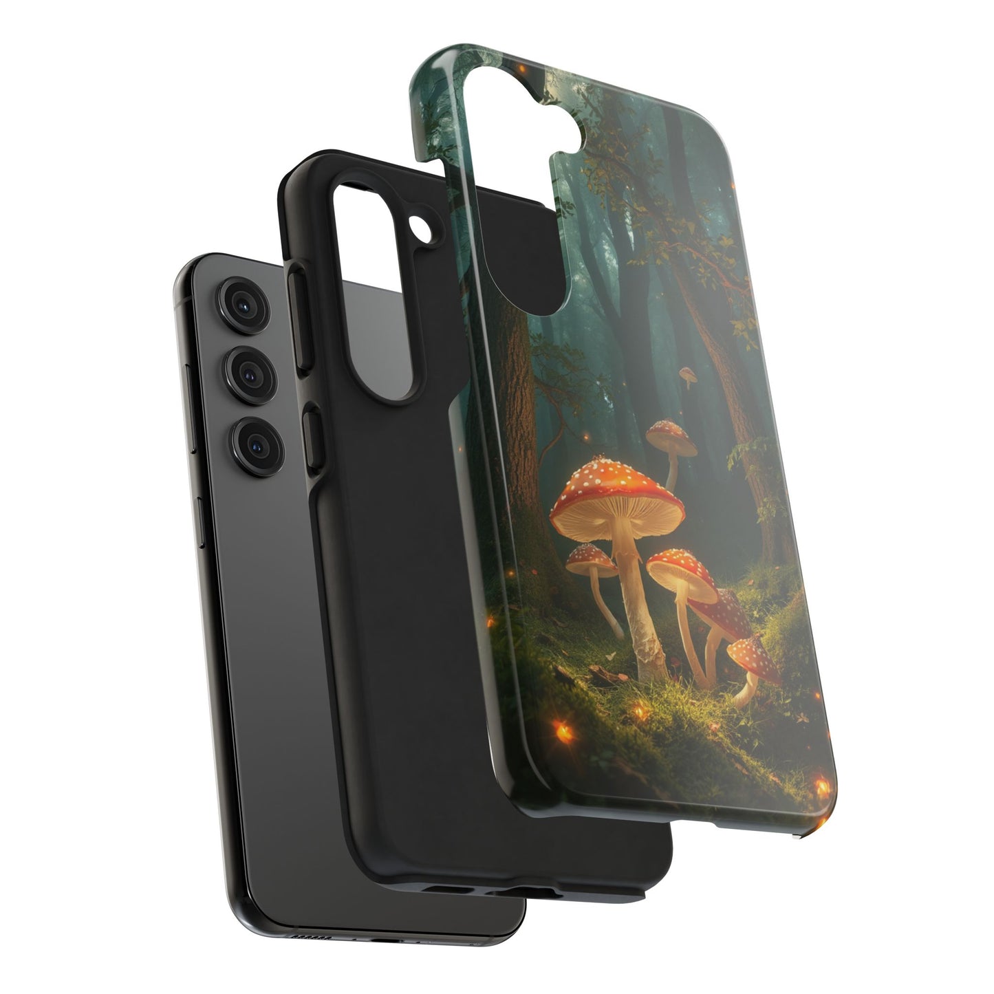 Whimsical Mushroom Tough Phone Case - Forest Fantasy Design