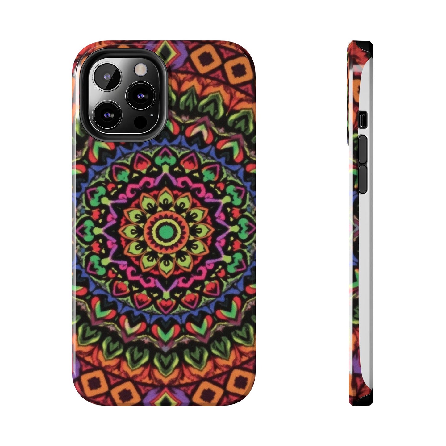 Colorful Mandala Tough Phone Case - Vibrant Designs for Trendy Protection - for iPhone