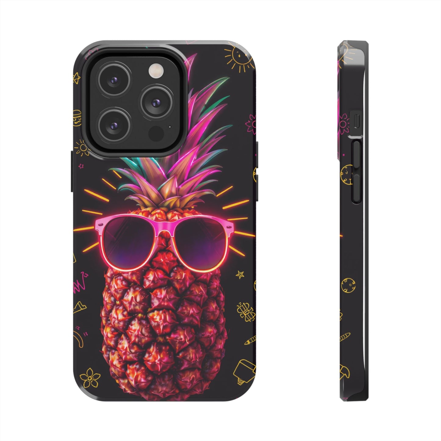 Tough Pineapple Phone Case - Cool, Vibrant Design Perfect for Summer Vibes