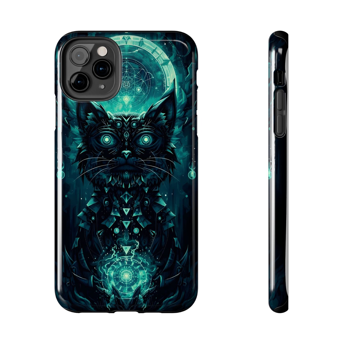 Mystical Dark Cat Phone Case - Tough Protective Cover for Cat Lovers - for iPhone