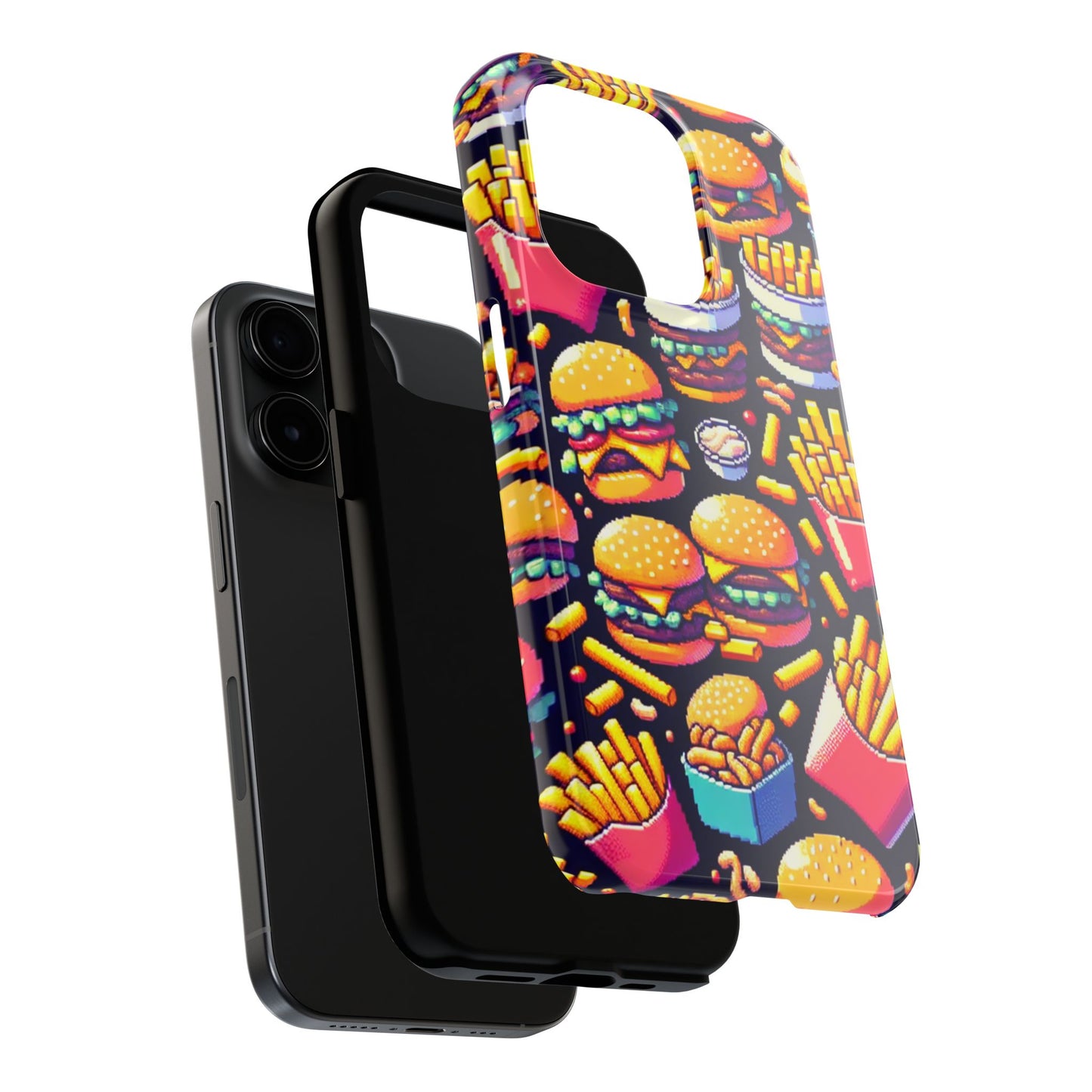 Retro Fast Food Phone Case - Tough and Durable - for iPhone
