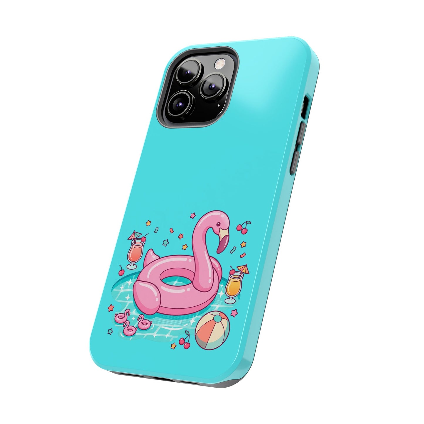 Flamingo Pool Party iPhone Case