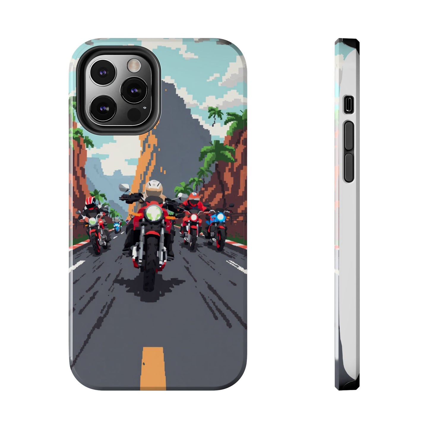 Retro Biker Tough Phone Case - Perfect for Motorcycle Lovers