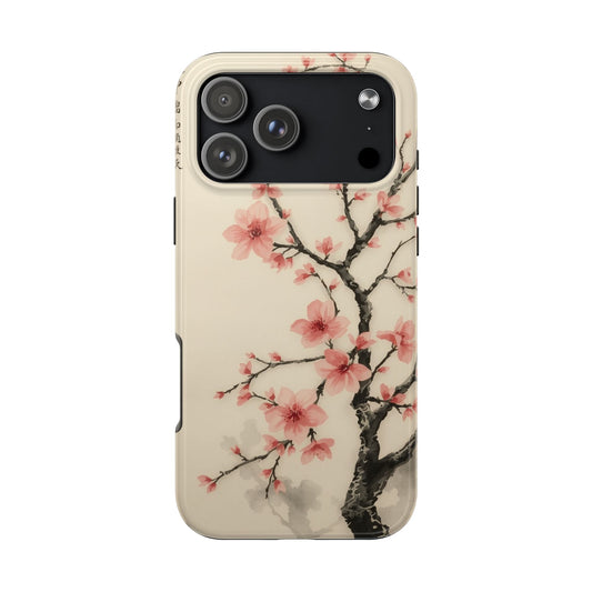 Cherry Blossom Tough Phone Case - Stylish Protection for Nature Lovers