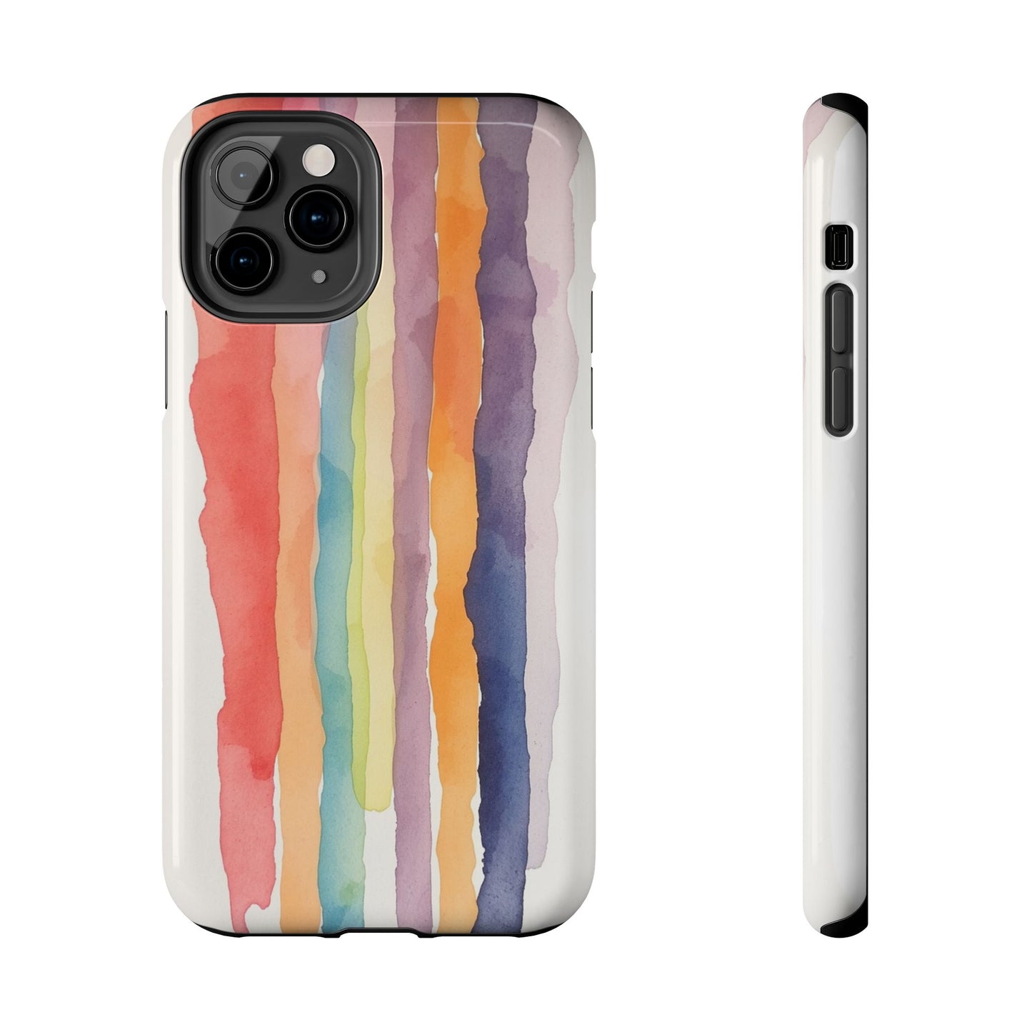Colorful Watercolor Tough Phone Case - Stylish and Durable Cover for Creative Souls