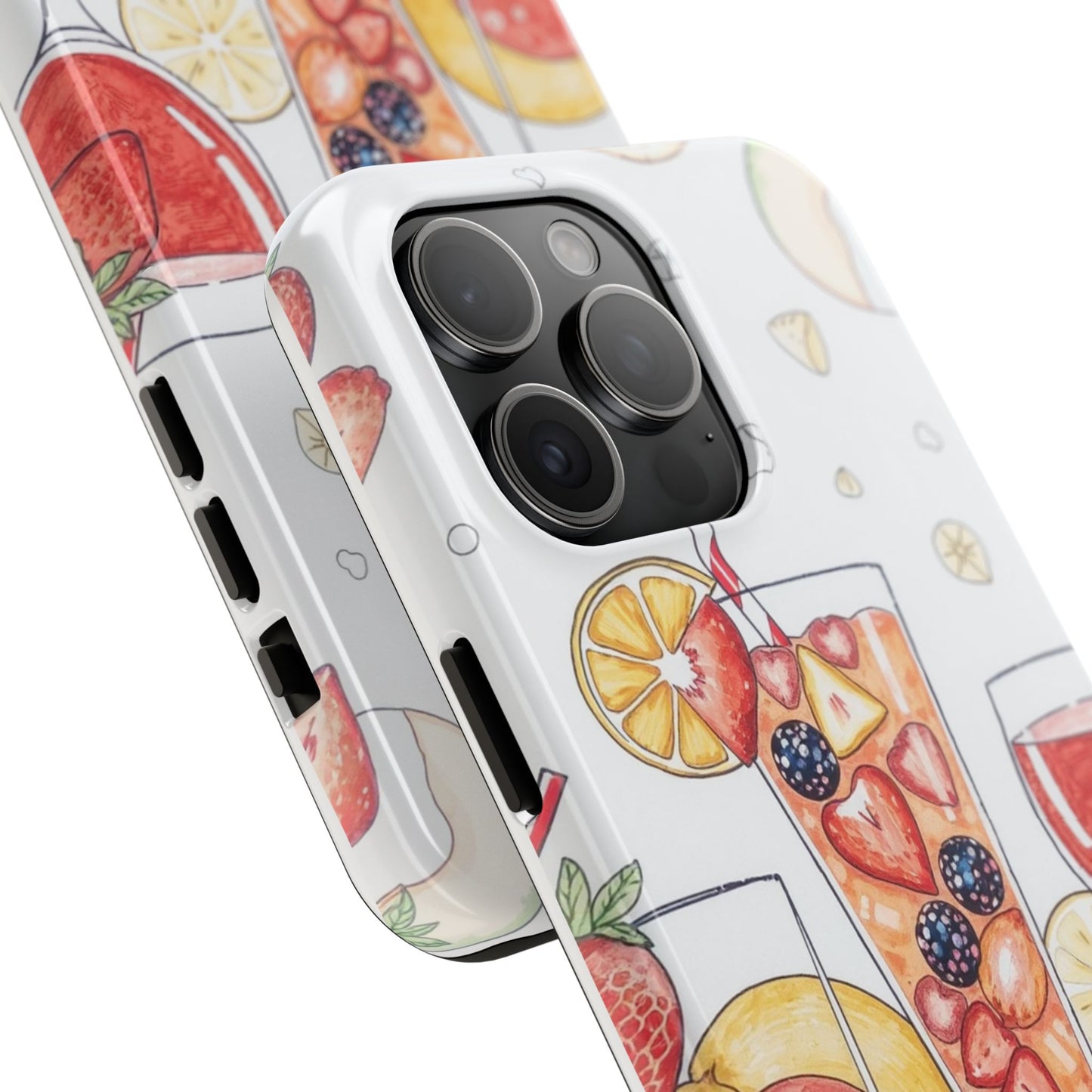 Colorful Fruit Cocktail Tough Phone Case - Perfect for Summer Vibes