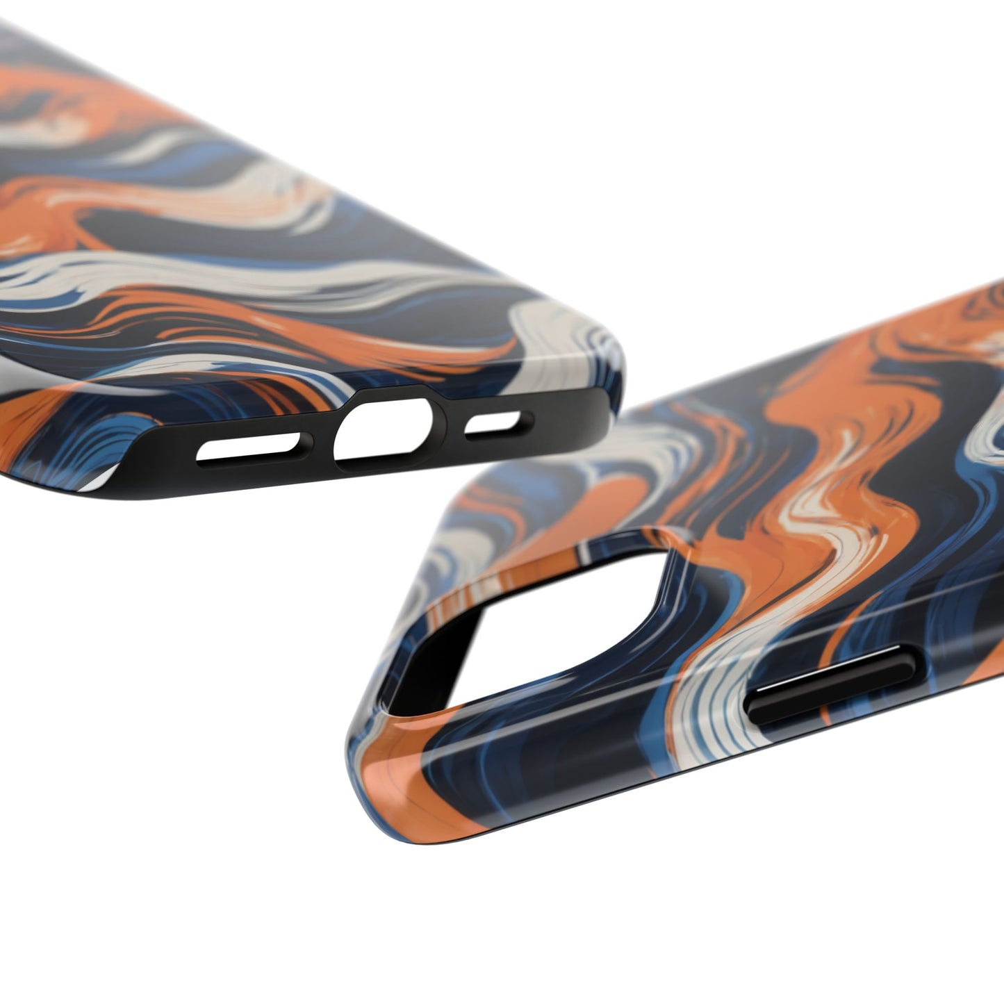 Wave Pattern Tough Phone Case - Stylish and Durable for Modern Lifestyle - for iPhone