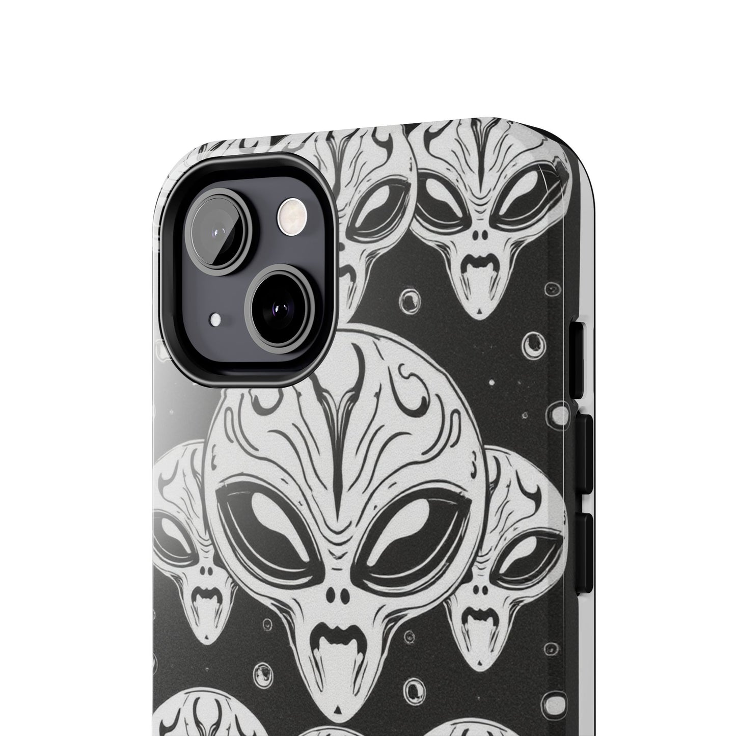 Alien Pattern Tough Phone Case - Durable Protection with Out-of-This-World Design