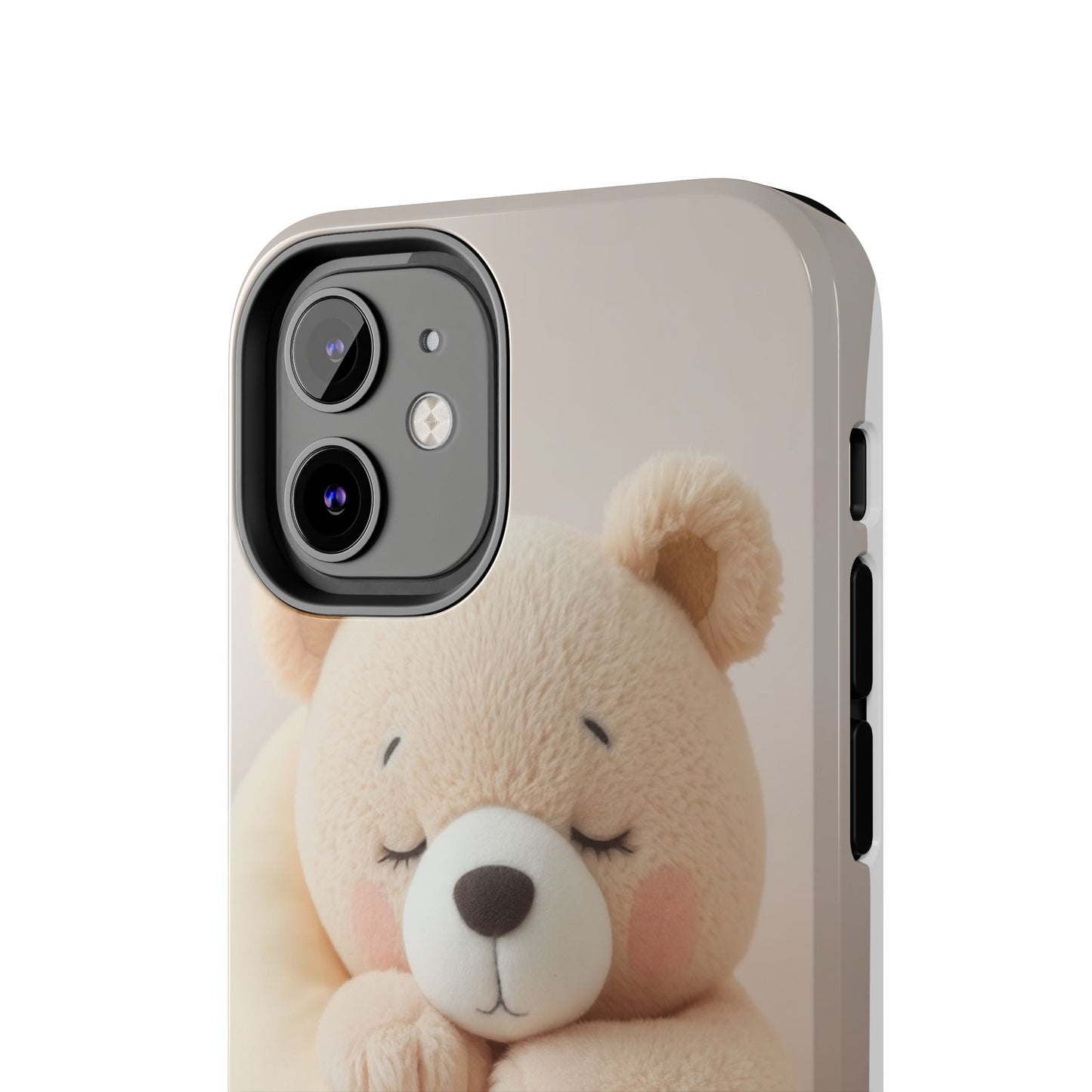 Cute Bear Tough Phone Case - Adorable Baby Animal Design for Kids & Adults