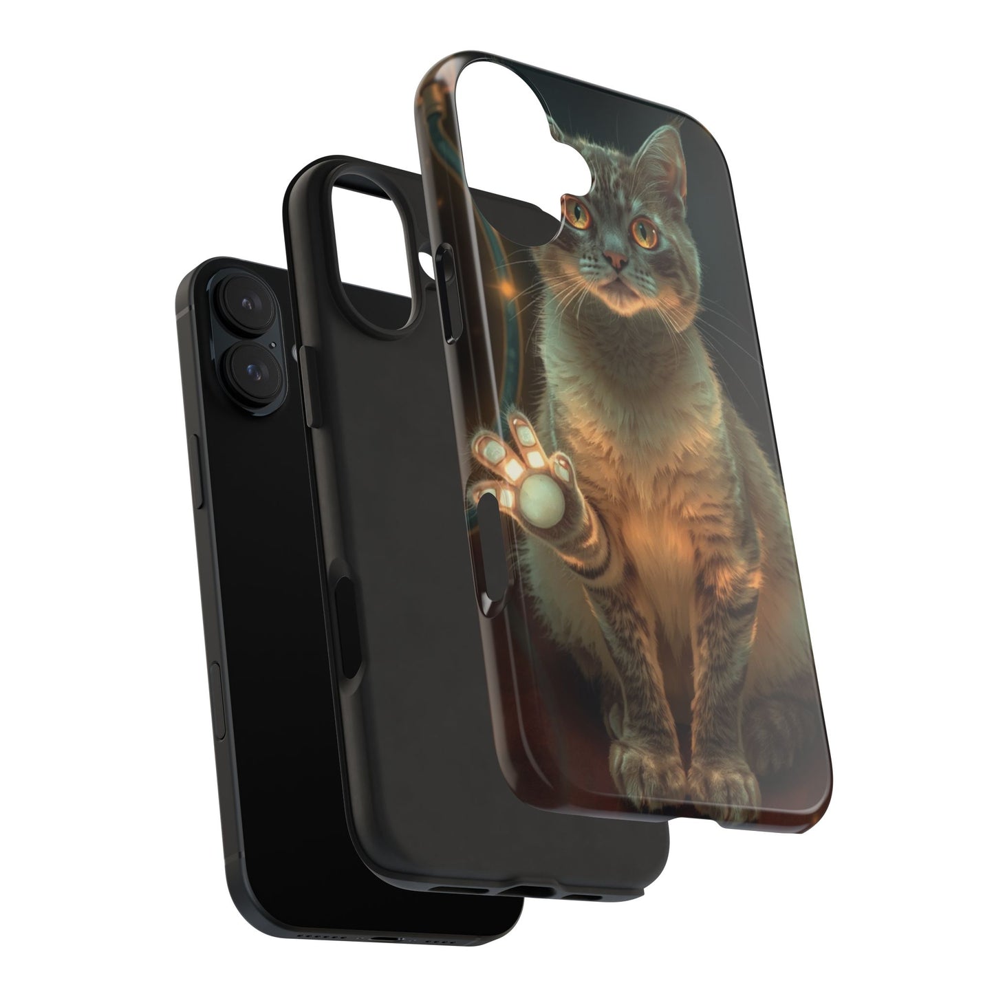 Whimsical Cat Phone Case | Tough Phone Cases for Cat Lovers, Pet Accessories, Gift for Cat Owners, Cute Phone Cover, Personalized Tech