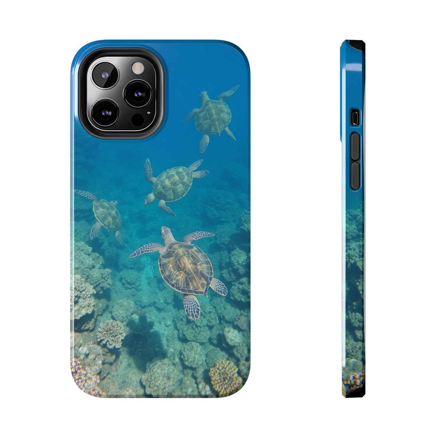 Ocean Turtle Tough Phone Cases - Durable Protection with Marine Art
