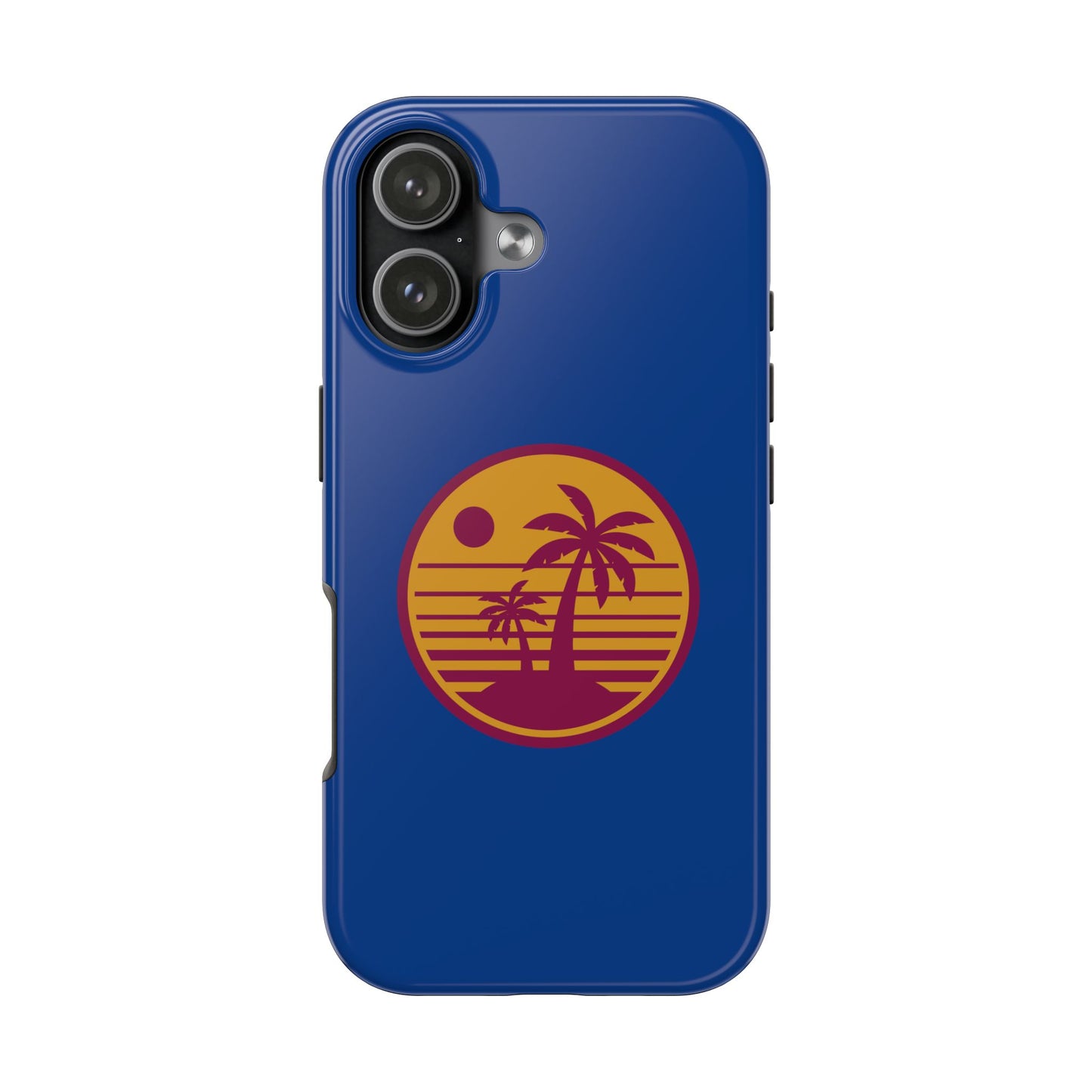 Retro Sunset Tough Phone Case - Vibrant Beach Vibes for Summer Adventures - for iPhone