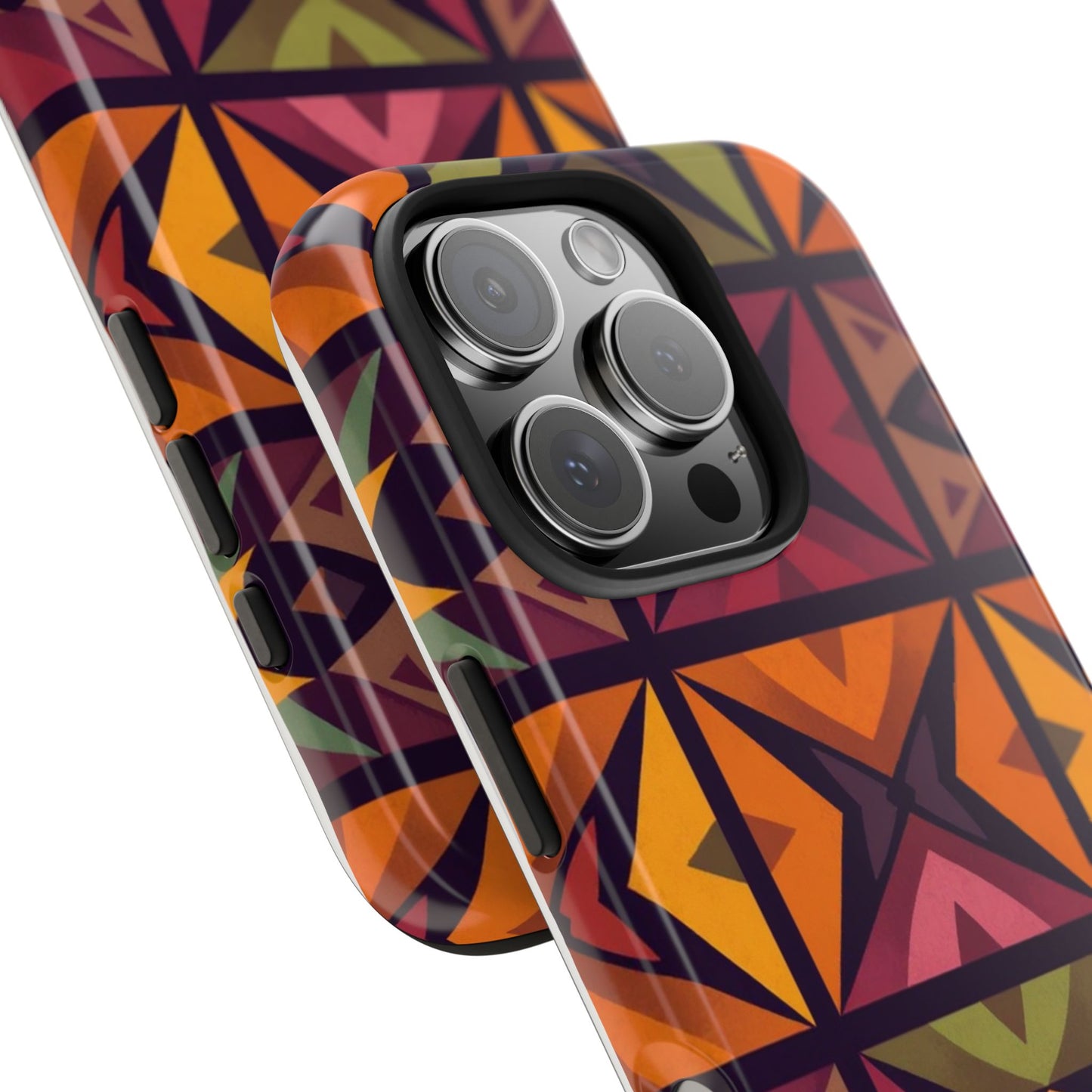 Vibrant Tribal Geometric Tough Phone Case - Colorful Protection for Your iPhone