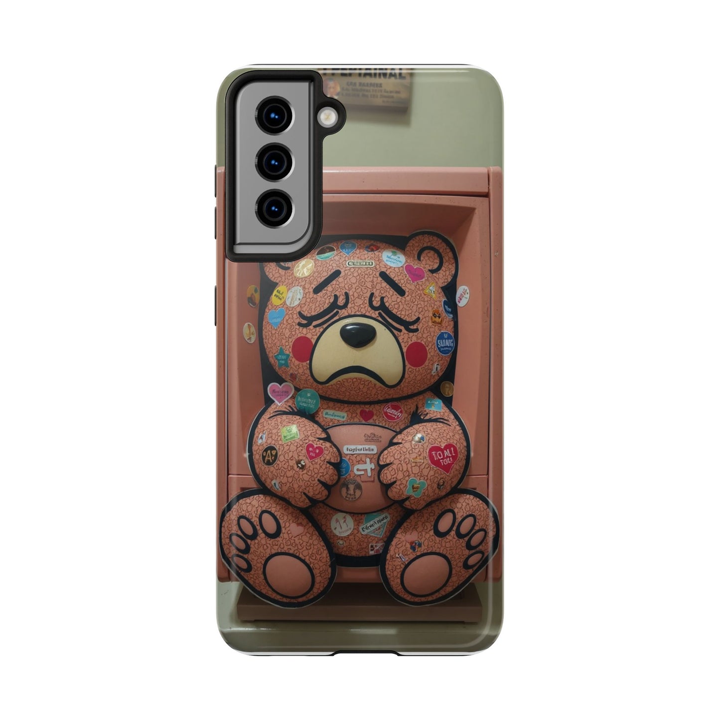 Cute Bear Tough Phone Case - Durable Protection with Fun Design