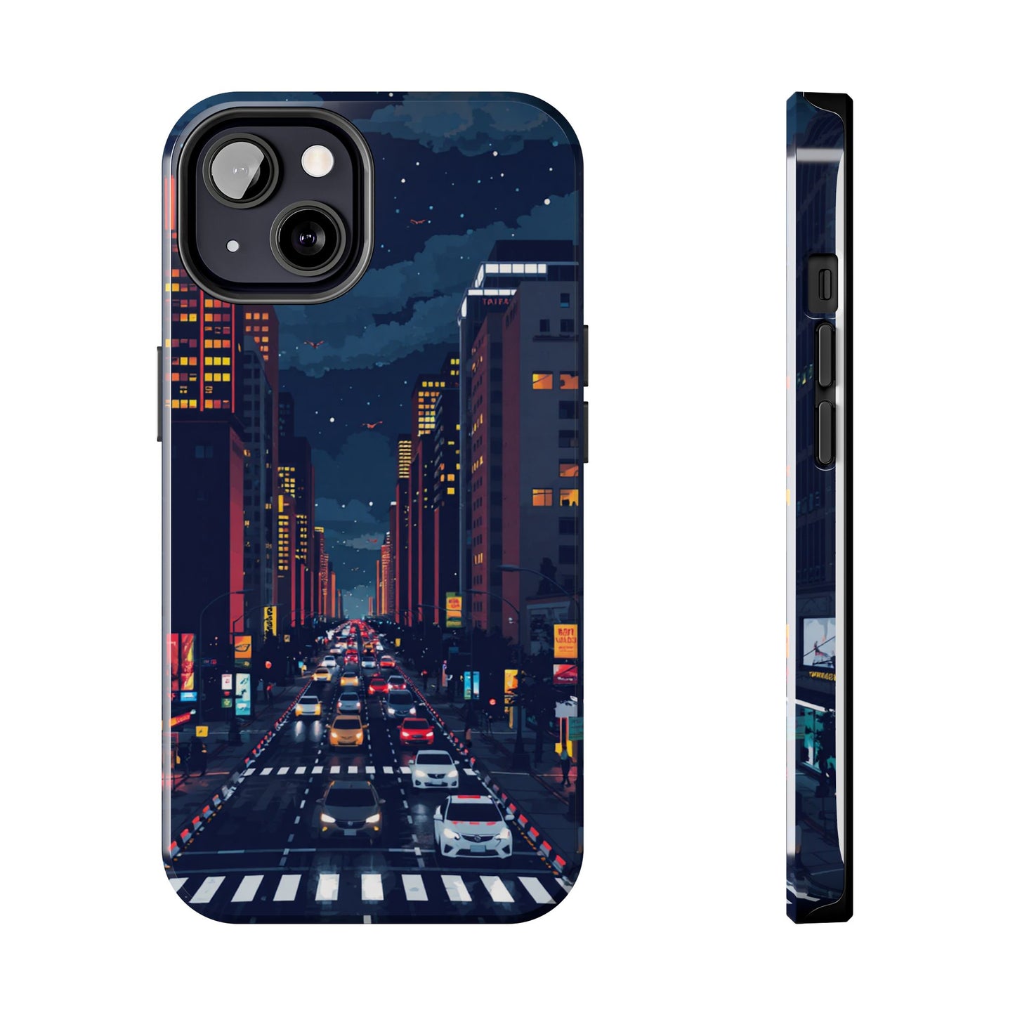 Urban Nightlife Tough Phone Case - Durable & Stylish Protection