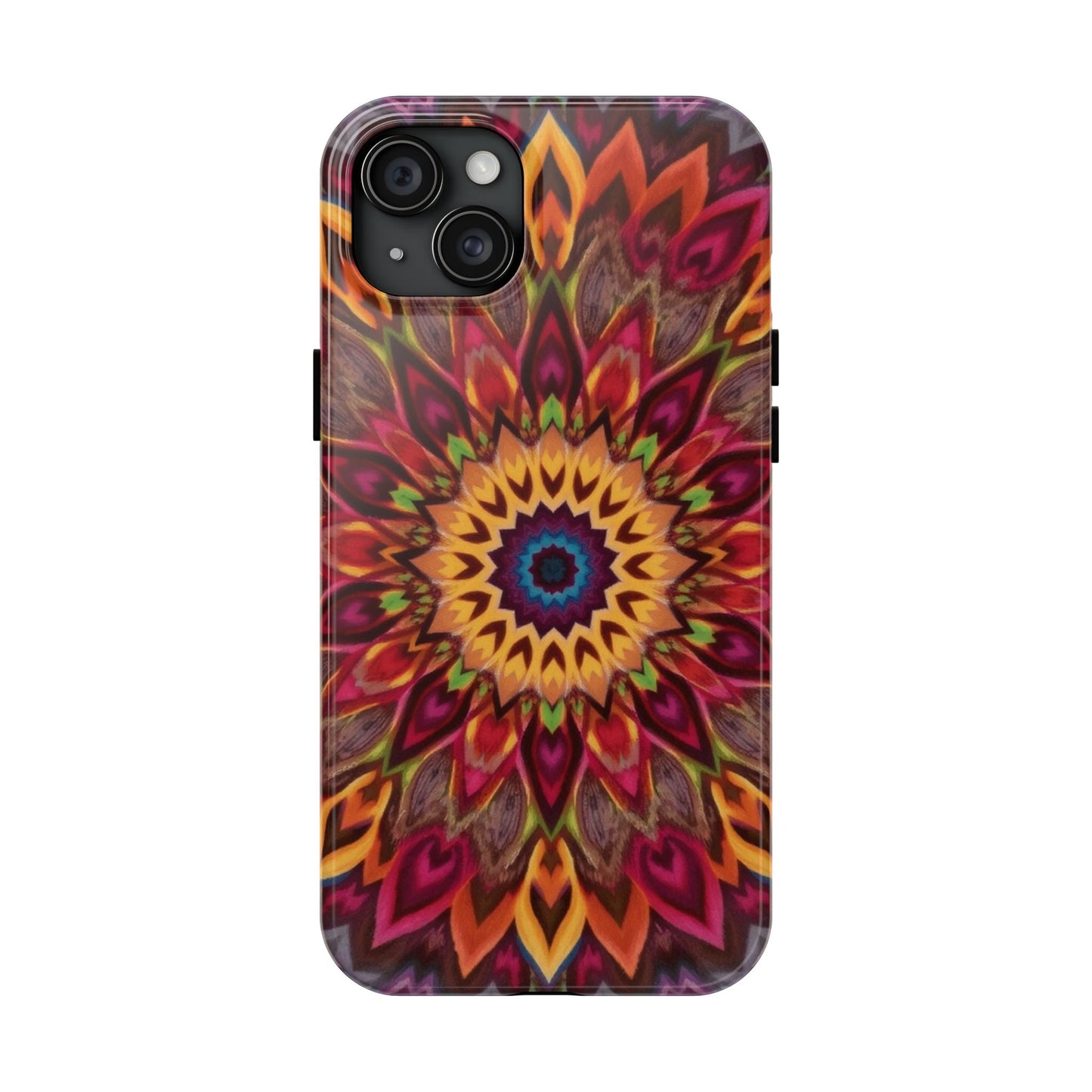 Vibrant Floral Mandala Tough Phone Case | Stylish and Durable Protection - for iPhone
