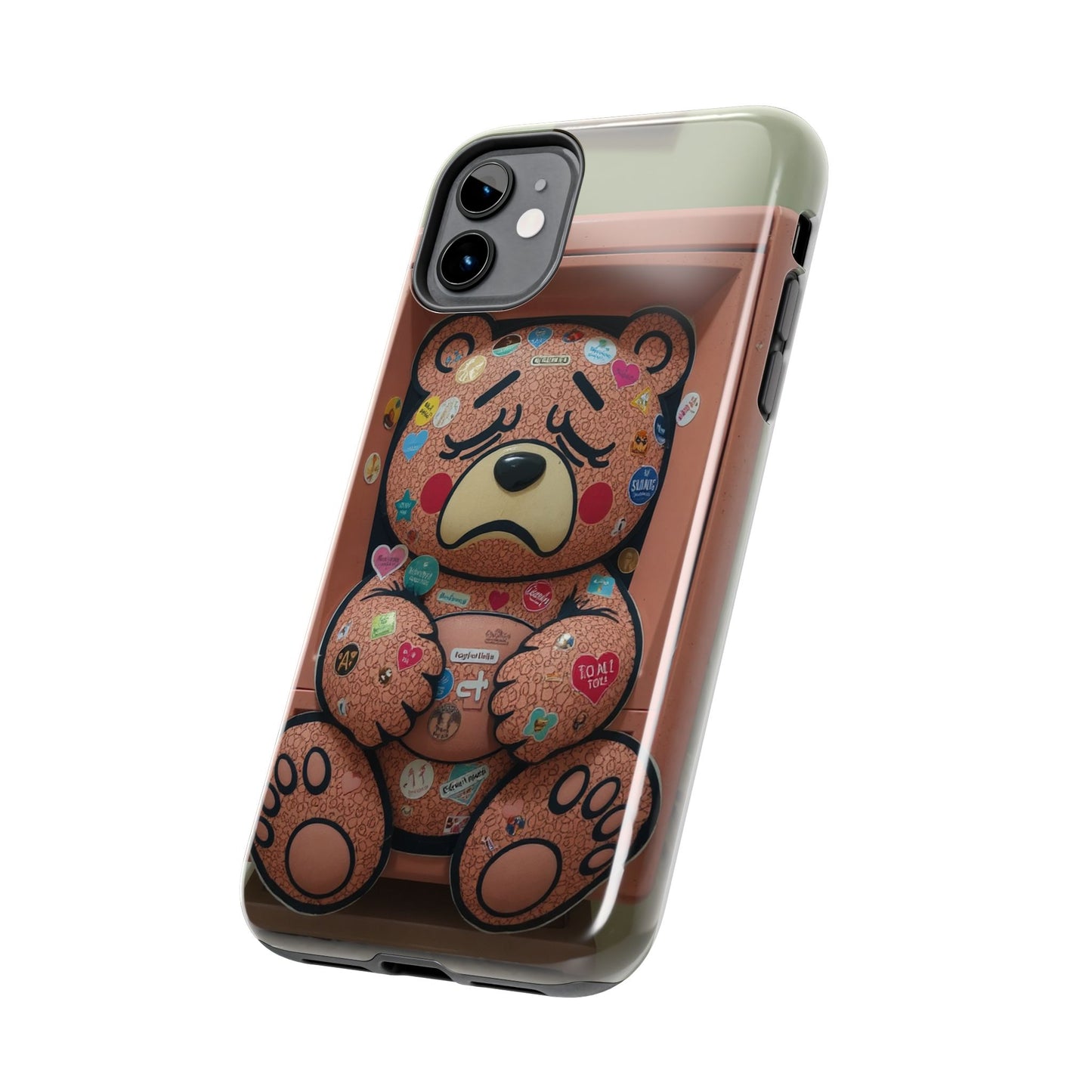 Cute Bear Tough Phone Case - Durable Protection with Fun Design