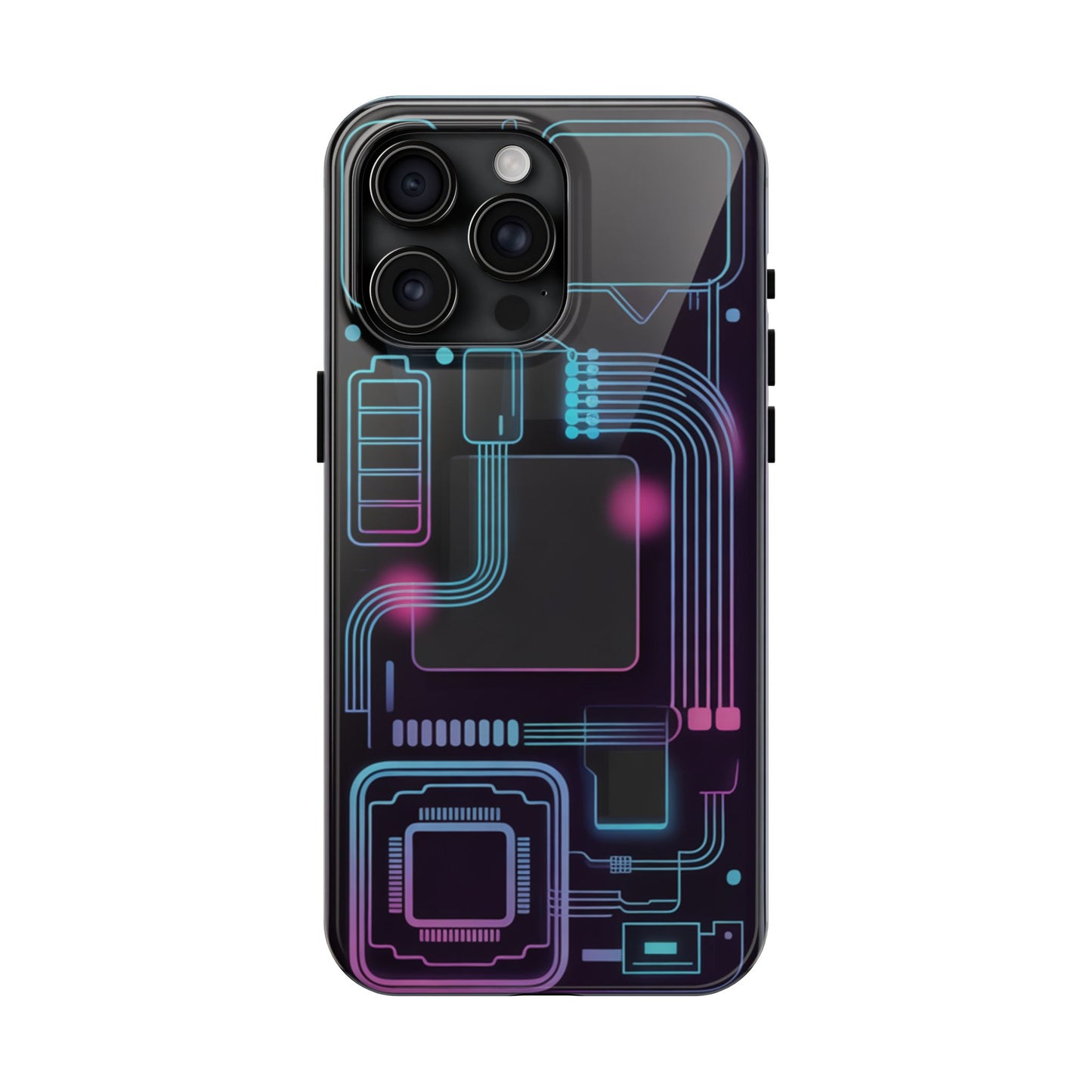 Cyberpunk Circuits Tough Phone Case