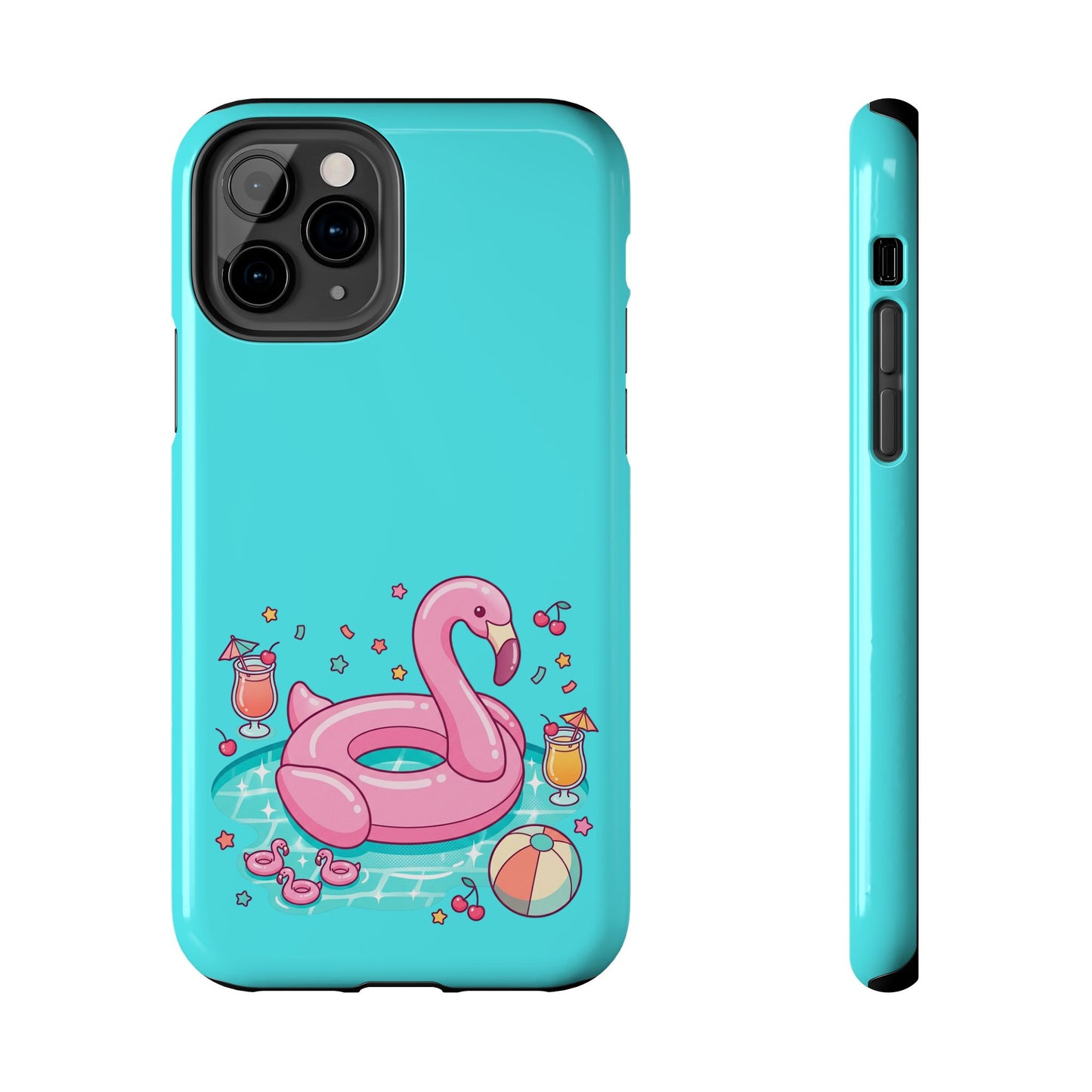 Flamingo Pool Party iPhone Case