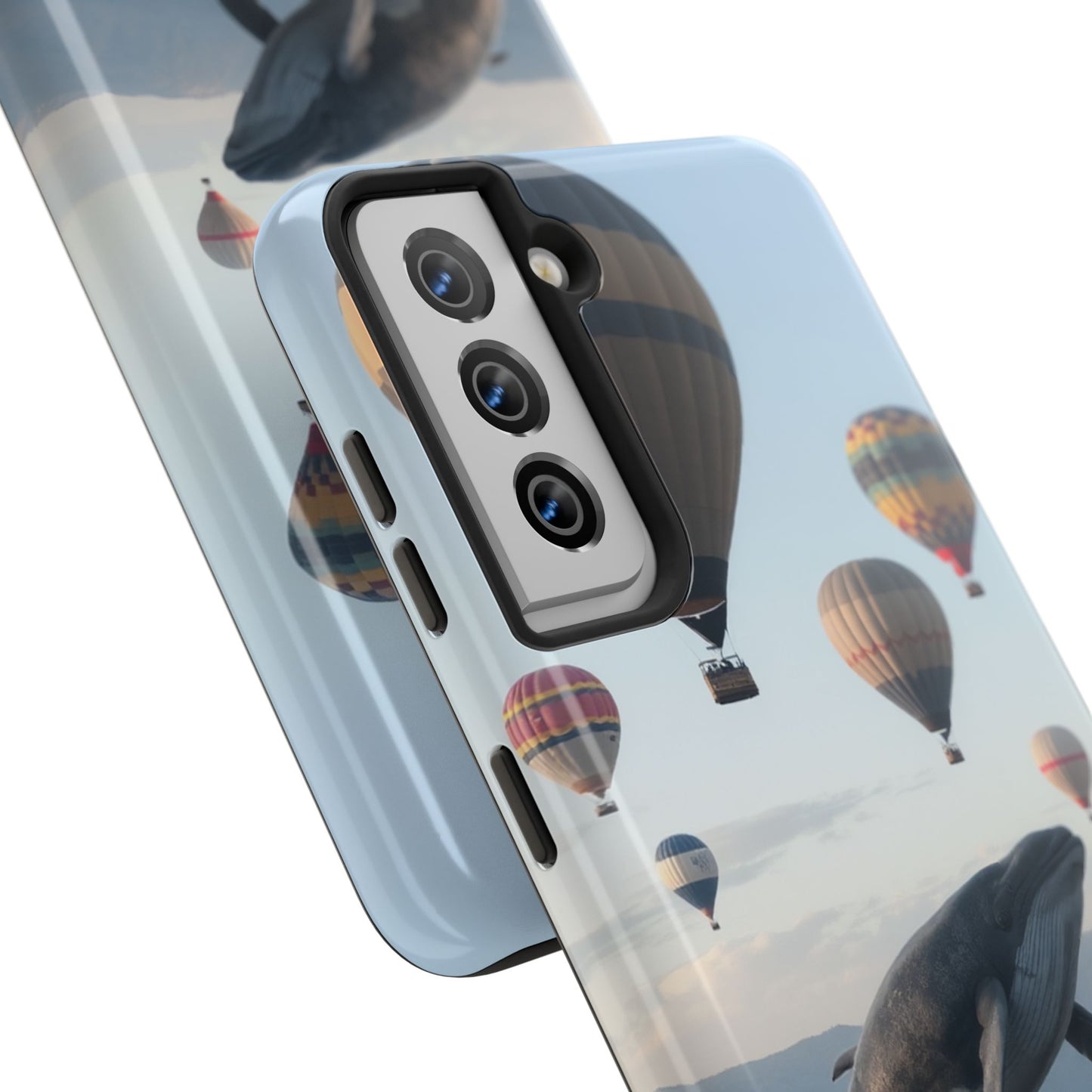 Whale Hot Air Balloon Tough Phone Case - Adventure & Nature Lovers