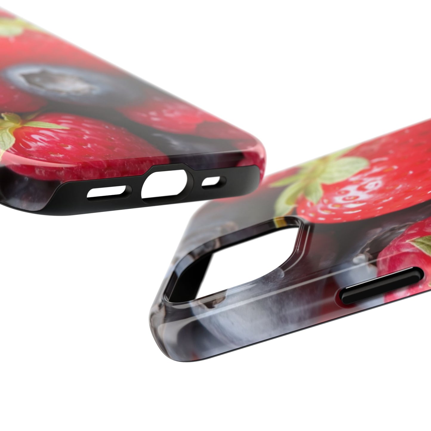 Fruit-Themed Tough Phone Case - Berry Burst Design