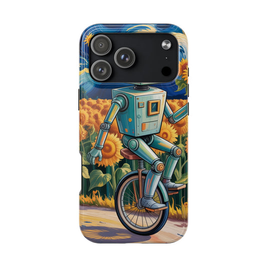 Robot Cycle Tough Phone Case - Durable & Unique Design
