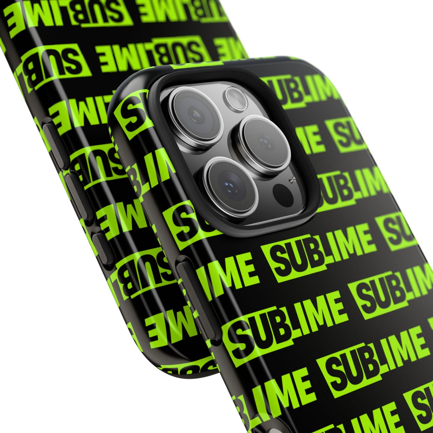 Sublime Text Pattern Tough Phone Case - Vibrant Protective Cover for iPhone