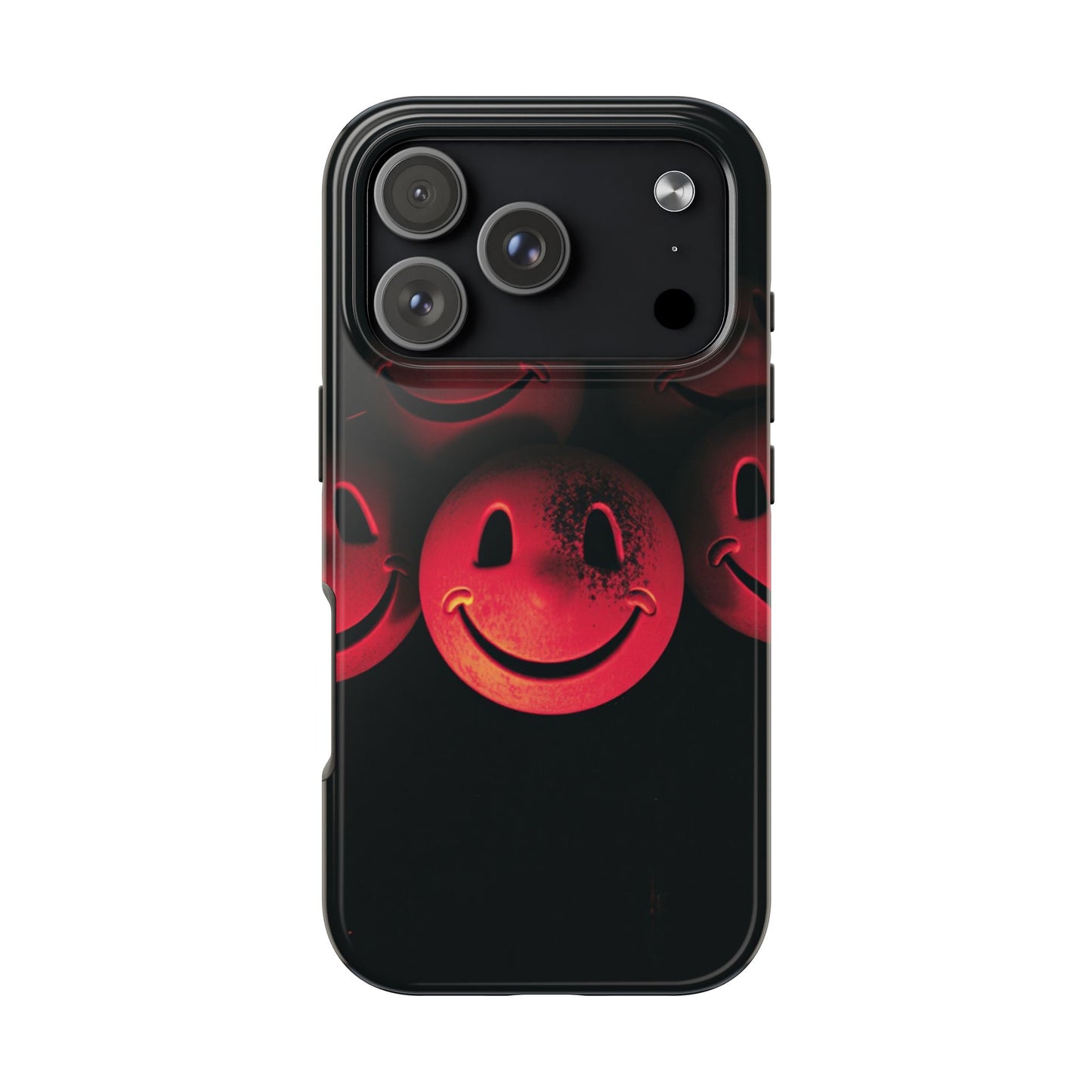 Smiley Face Tough Phone Case - Durable Protection with Fun Design