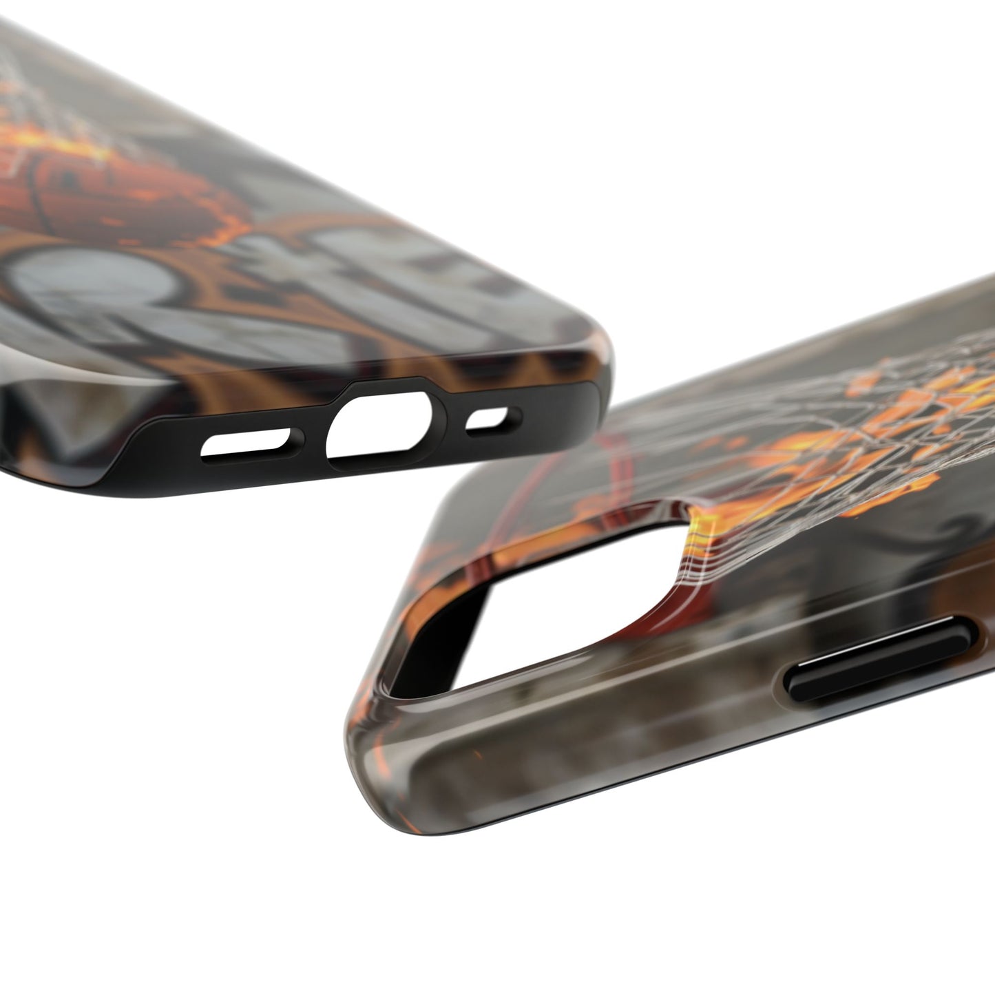 Fire Basketball Tough Phone Case - Durable Sporty Design for Athletes & Fans
