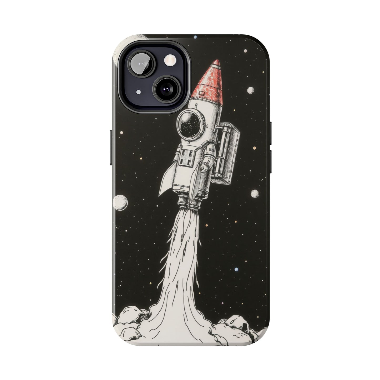 Cool Tough Phone Case for iPhone - Astro-Rocket Bond