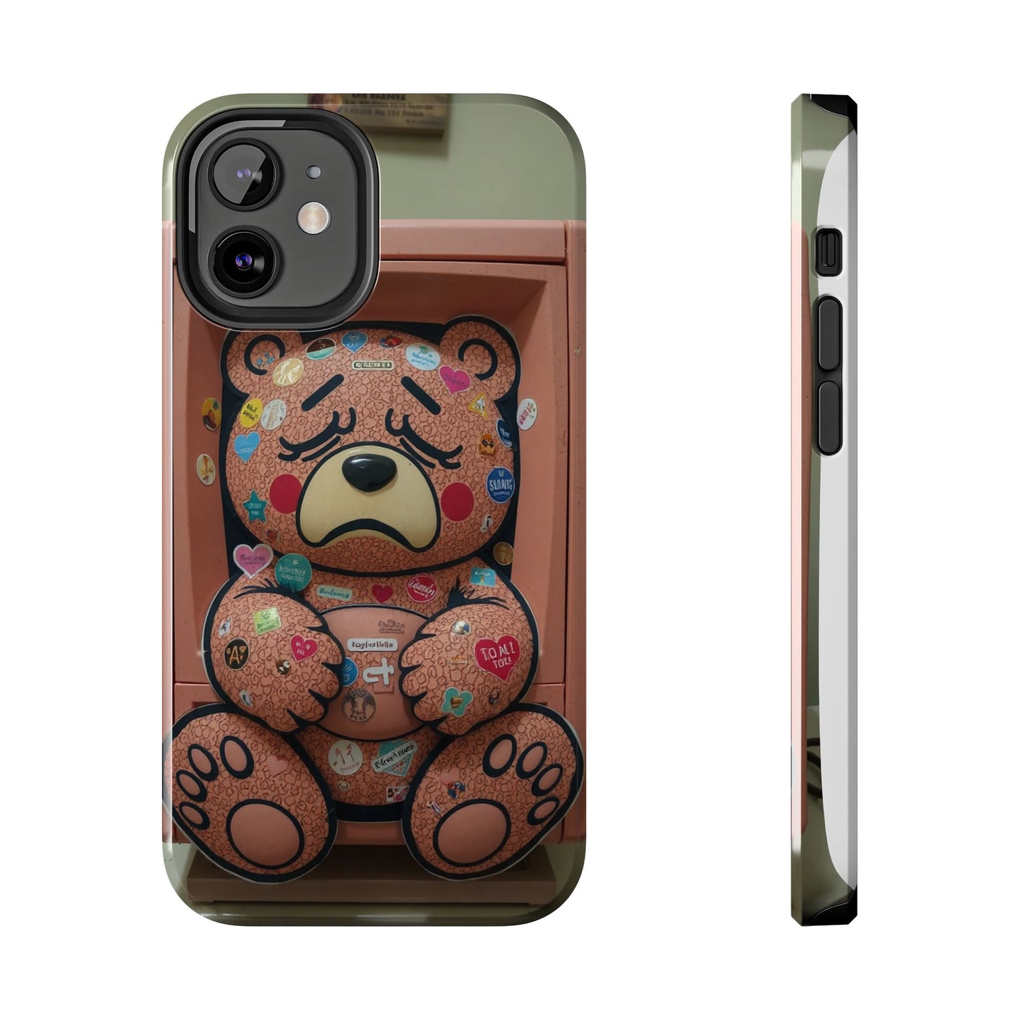 Cute Bear Tough Phone Case - Durable Protection with Fun Design