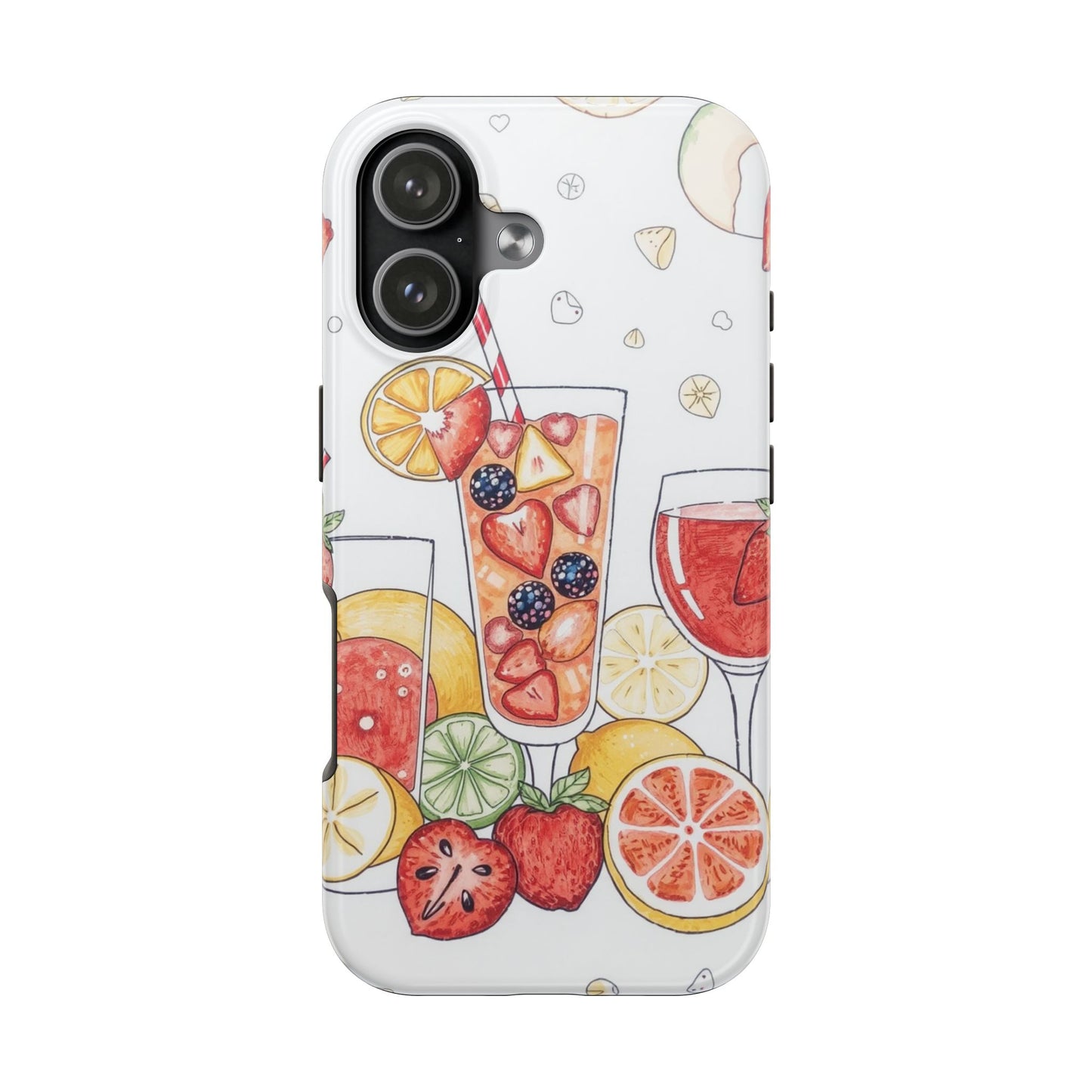 Colorful Fruit Cocktail Tough Phone Case - Perfect for Summer Vibes