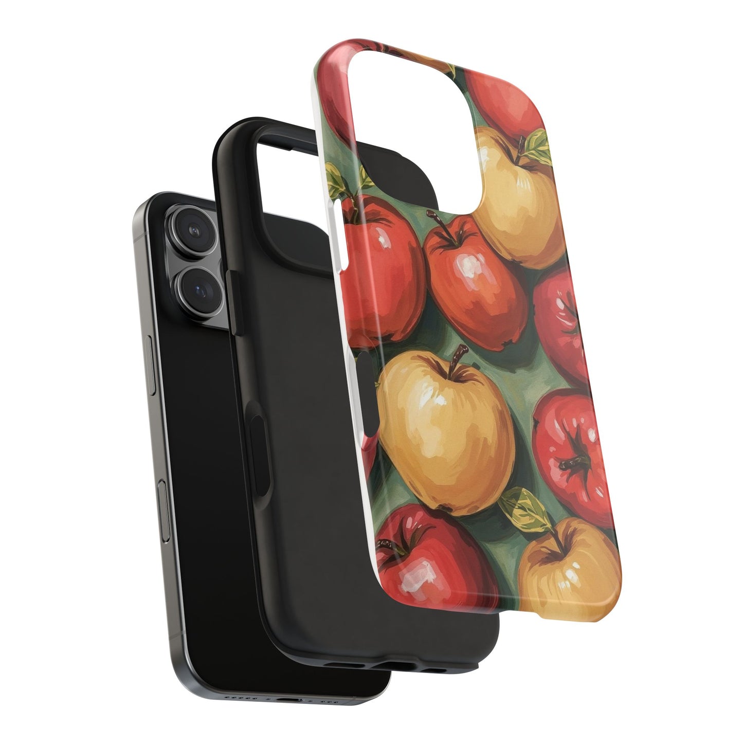 Colorful Painted Apples Art Tough Phone Case - Durable & Stylish Protection - for iPhone